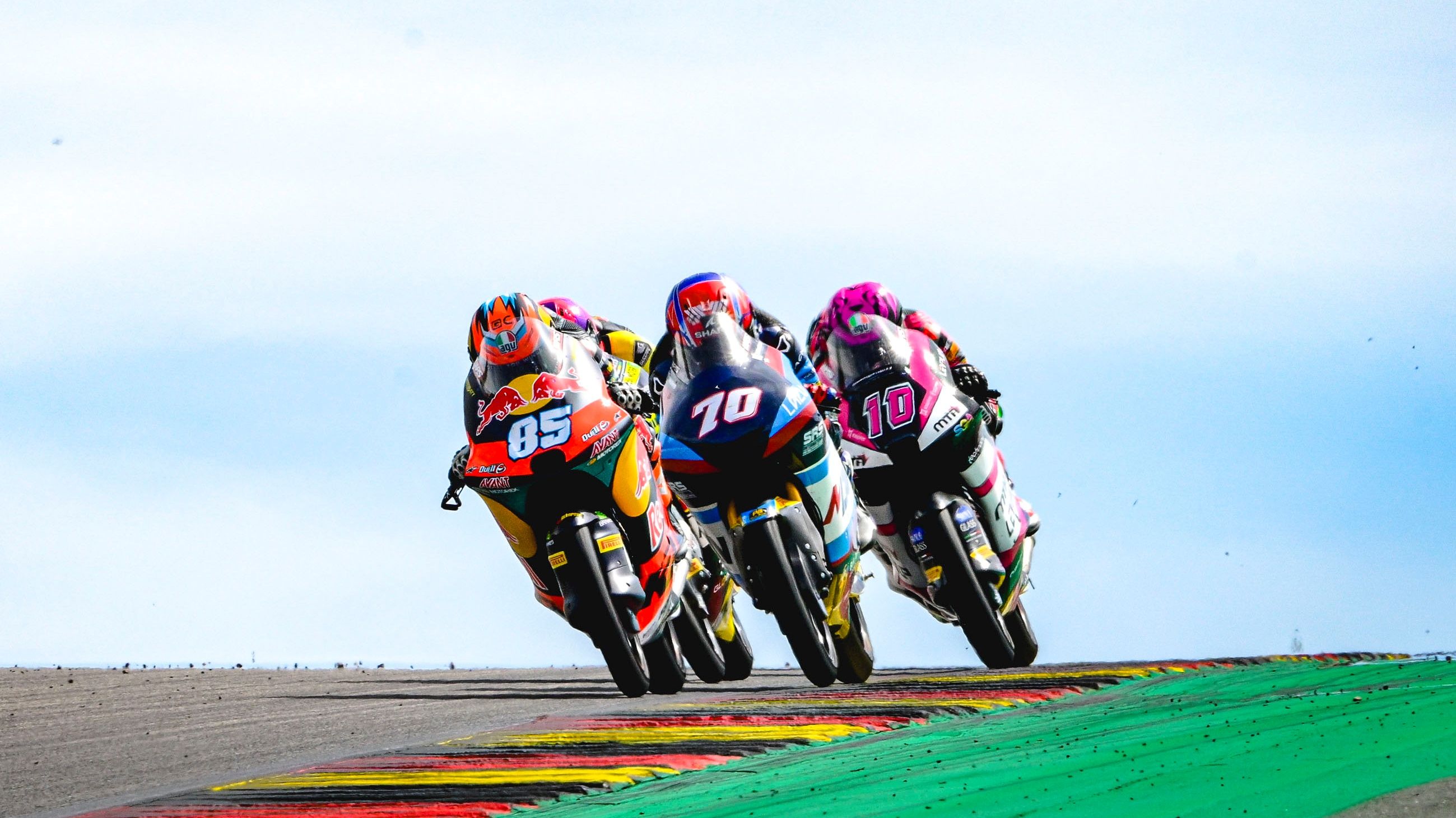 Xabi Zurutuza, Joshua Whatley y Nico Carraro, Moto3 Sachsenring 2024