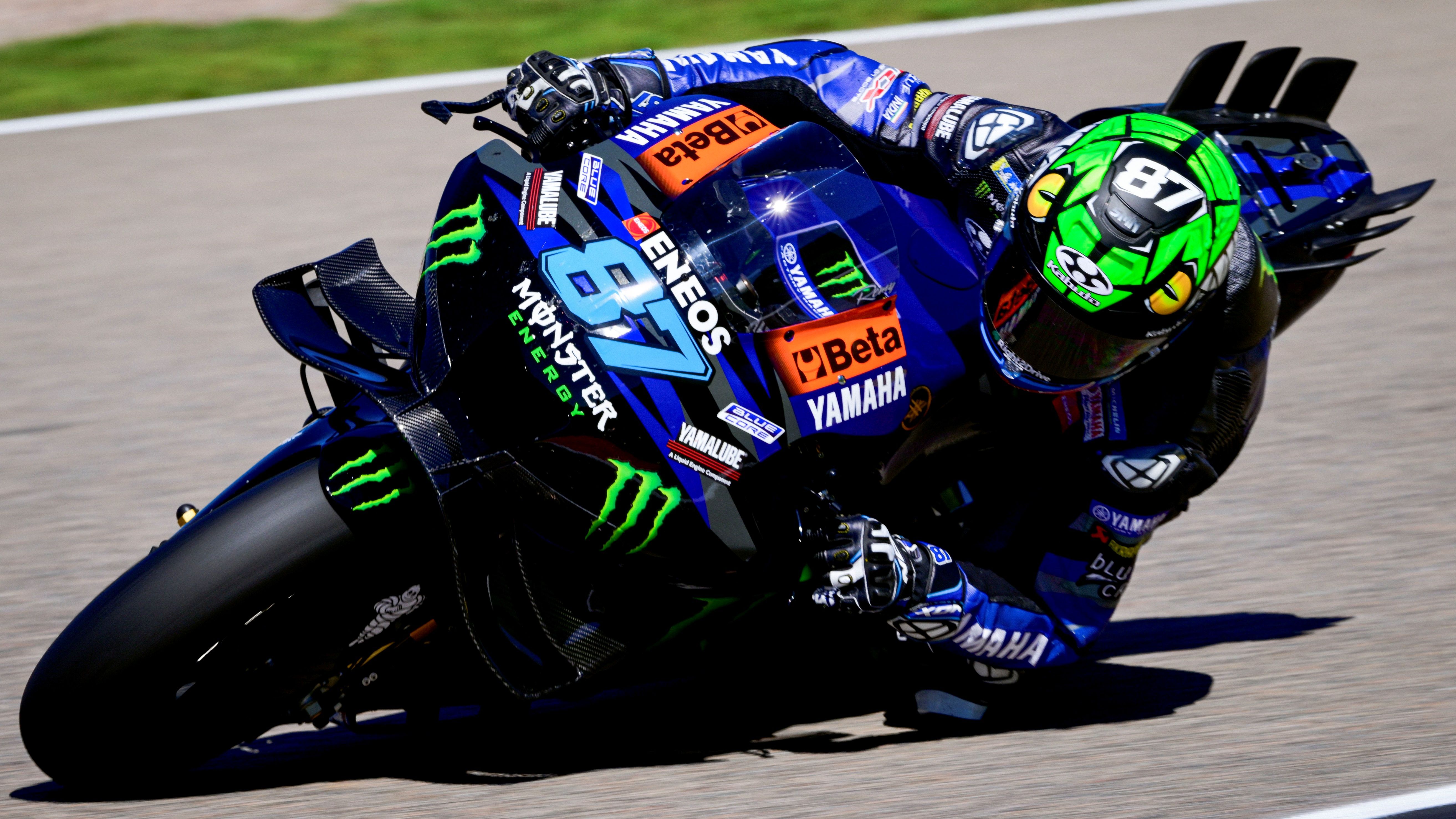 Remy Gardner se estrenó sobre la Yamaha YZR M1 en Sachsenring