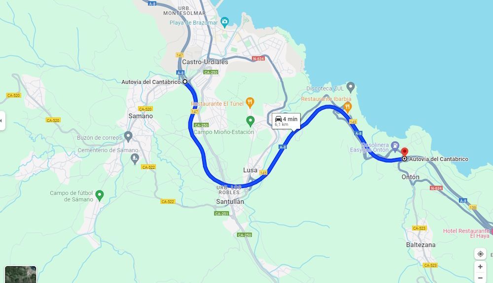 Este es el nuevo radar de tramo de Saltacaballo, en Cantabria 