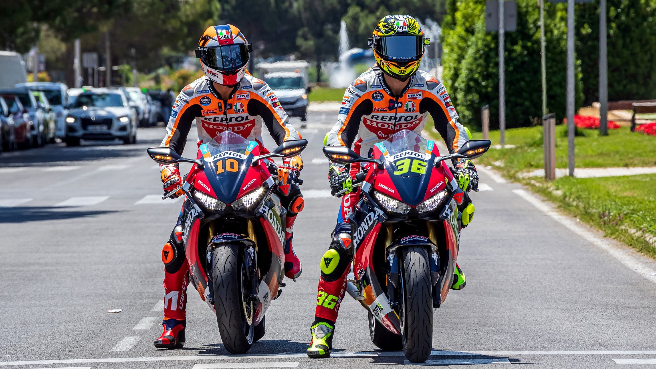 Joan Mir y Luca Marini recorrieron el circuito de la F1 en Madrid con combustibles renovables