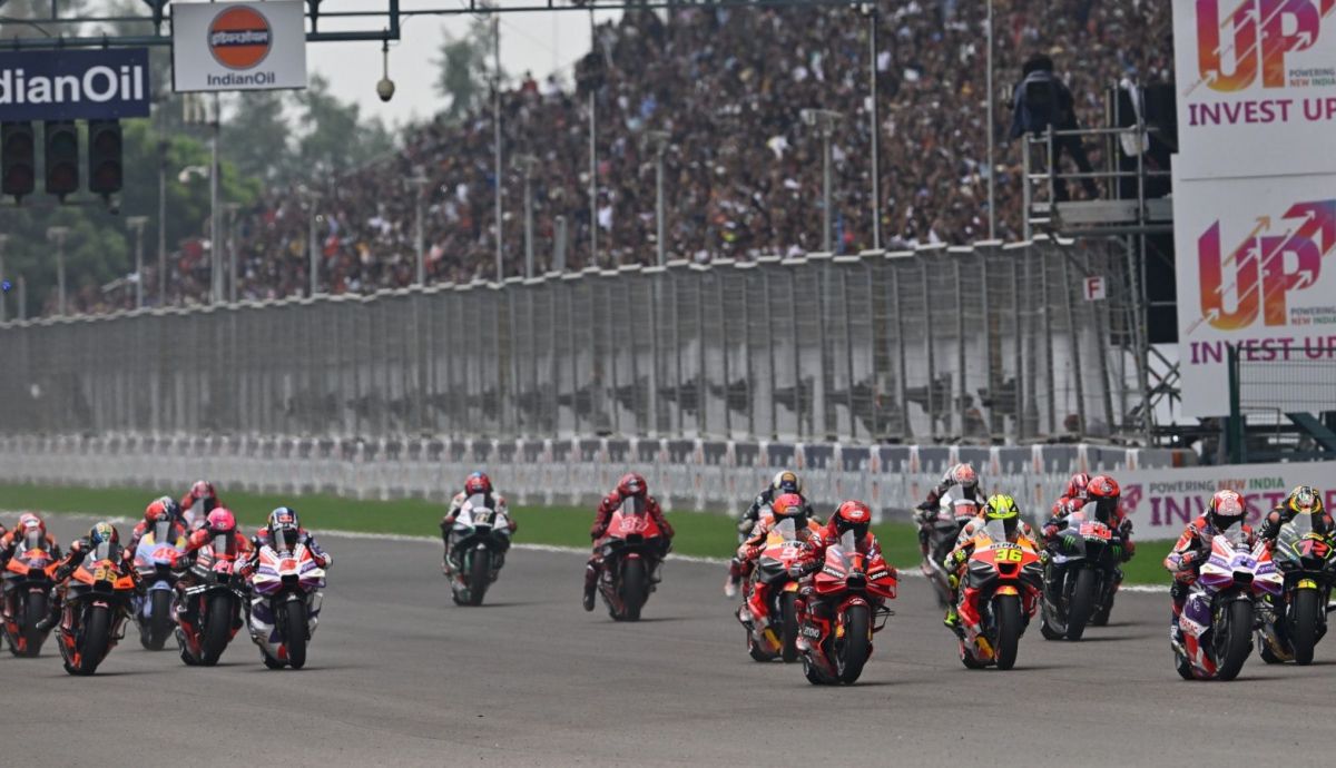 Inicio de la carrera de MotoGP 2023 en India Inicio de la carrera de MotoGP 2023 en India