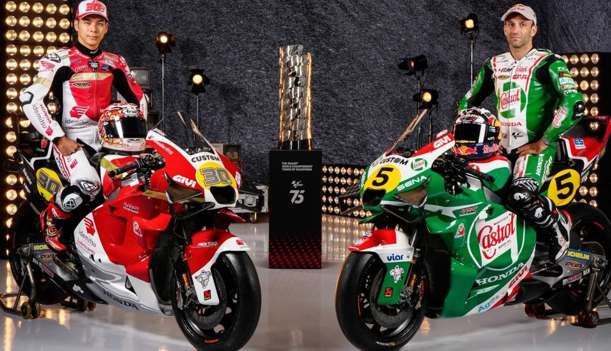 Las decoraciones especiales del LCR Honda para el 75 aniversario de MotoGP Las decoraciones especiales del LCR Honda para el 75 aniversario de MotoGP
