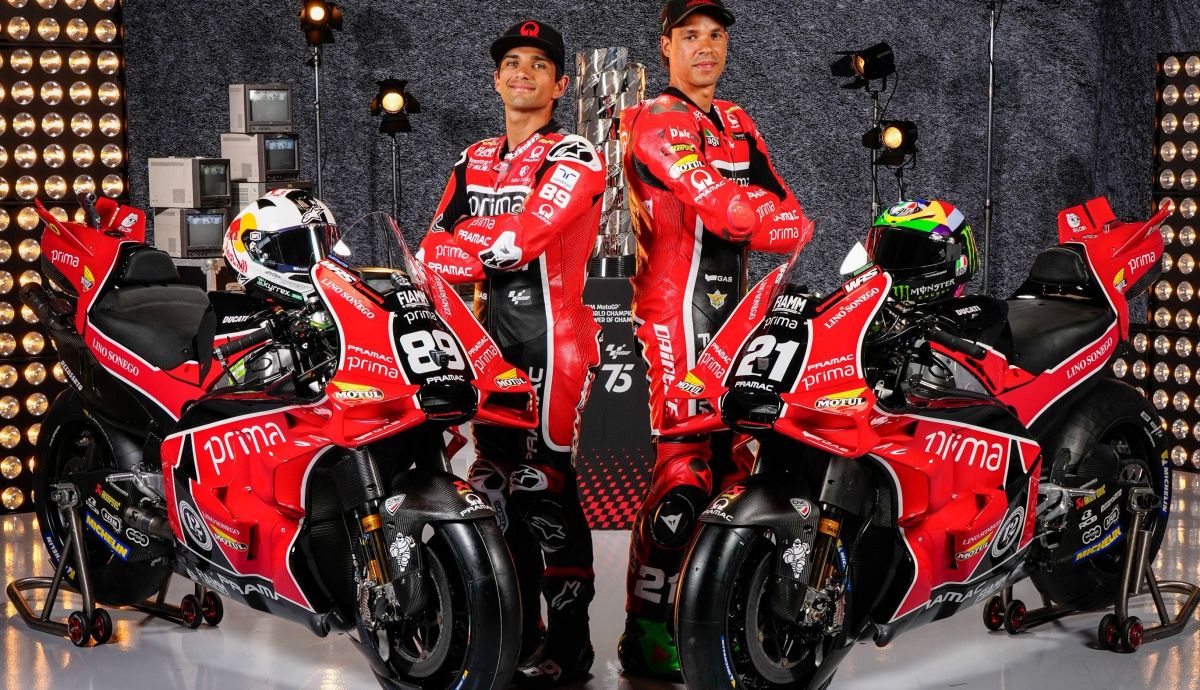 La decoración especial del Prima Pramac para el 75 aniversario de MotoGP La decoración especial del Prima Pramac para el 75 aniversario de MotoGP