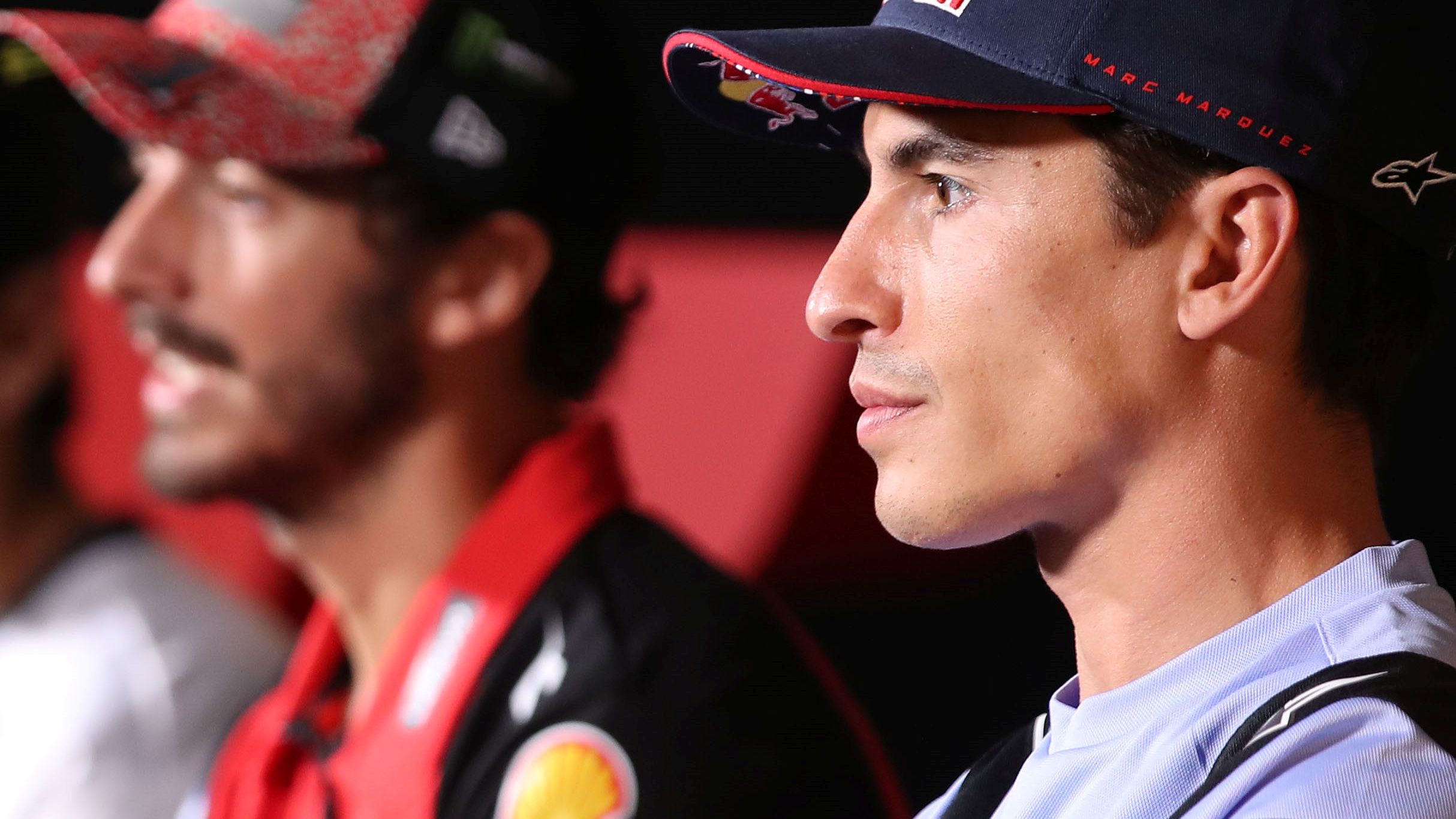 Marc Márquez en la rueda de prensa previa al GP de Gran Bretaña