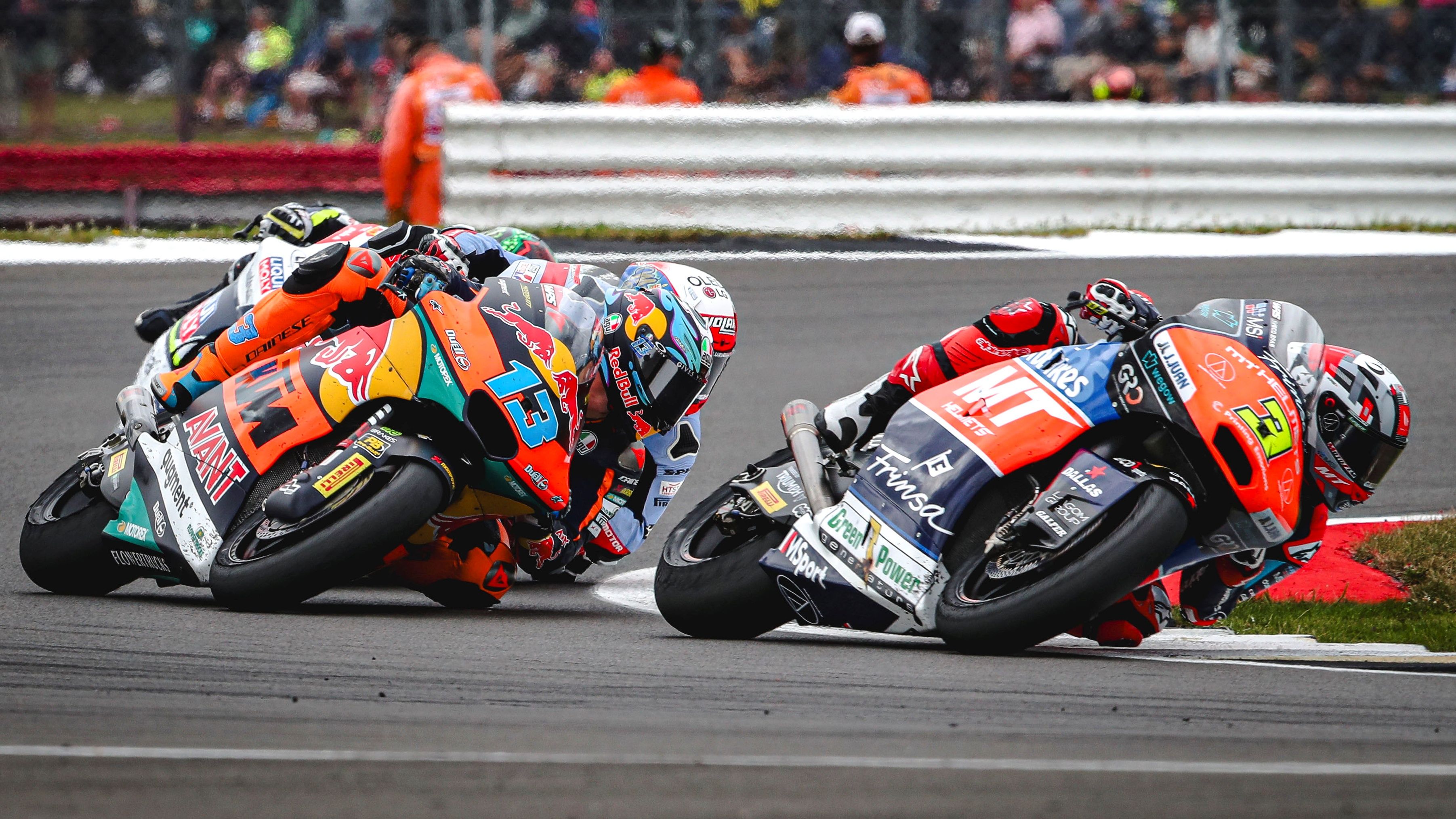 Sergio García delante de Celestino Vietti, Moto2 Silverstone 2024