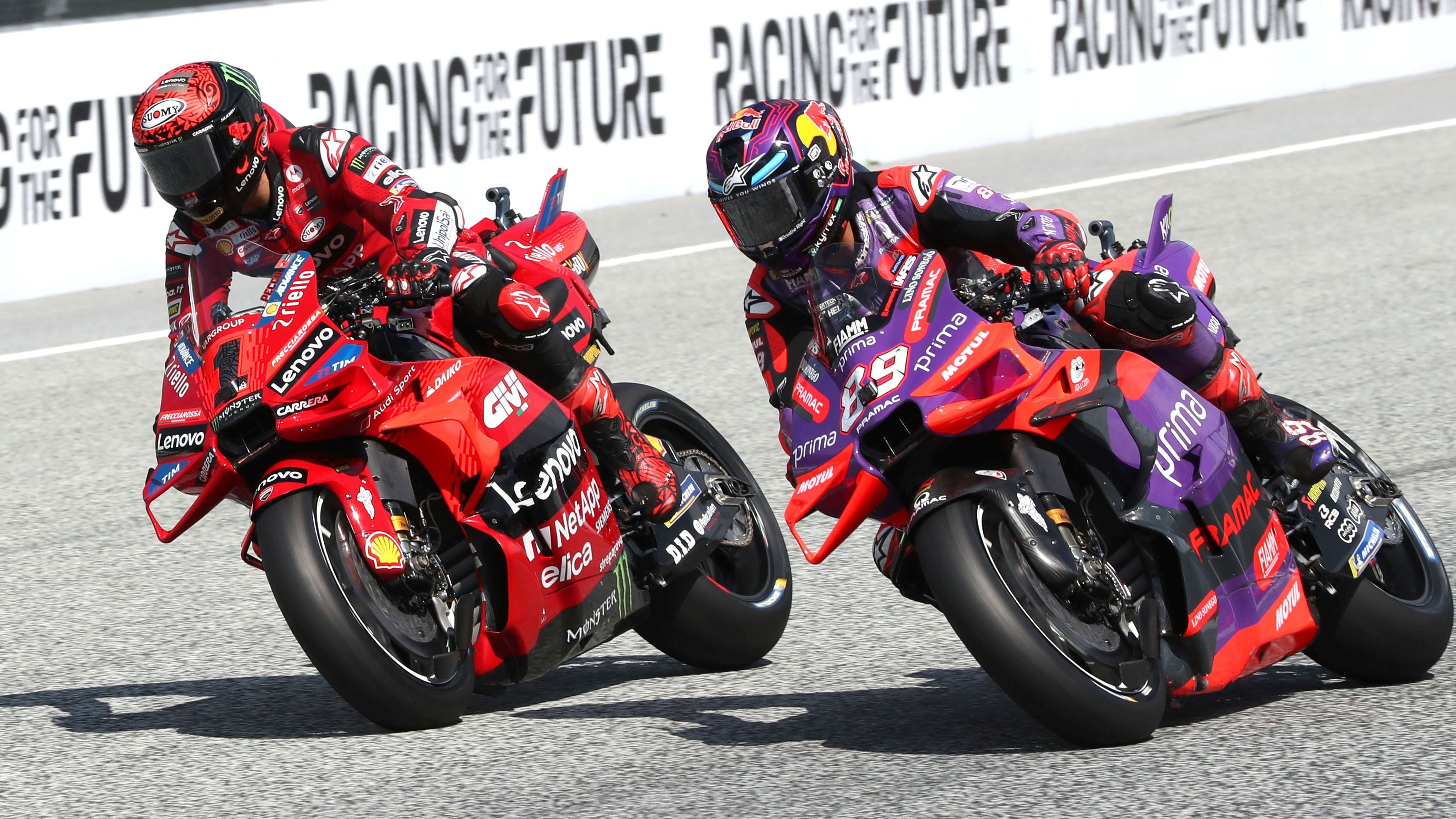 Pecco Bagnaia ha arrebatado a Jorge Martín el liderato de la clasificación de MotoGP 2024 en Austria