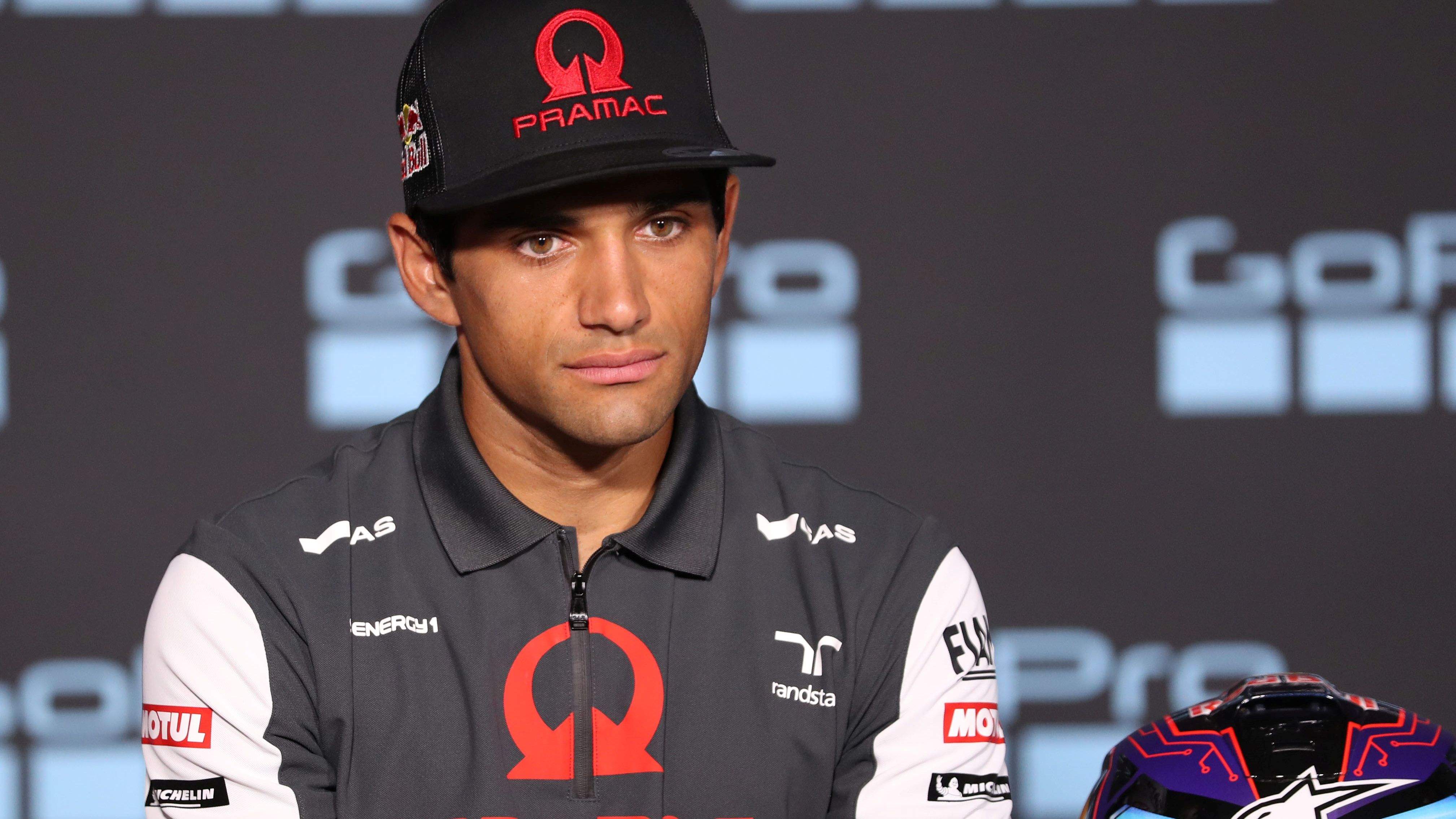 Jorge Martín en la rueda de prensa previa del GP de Aragón en Motorland