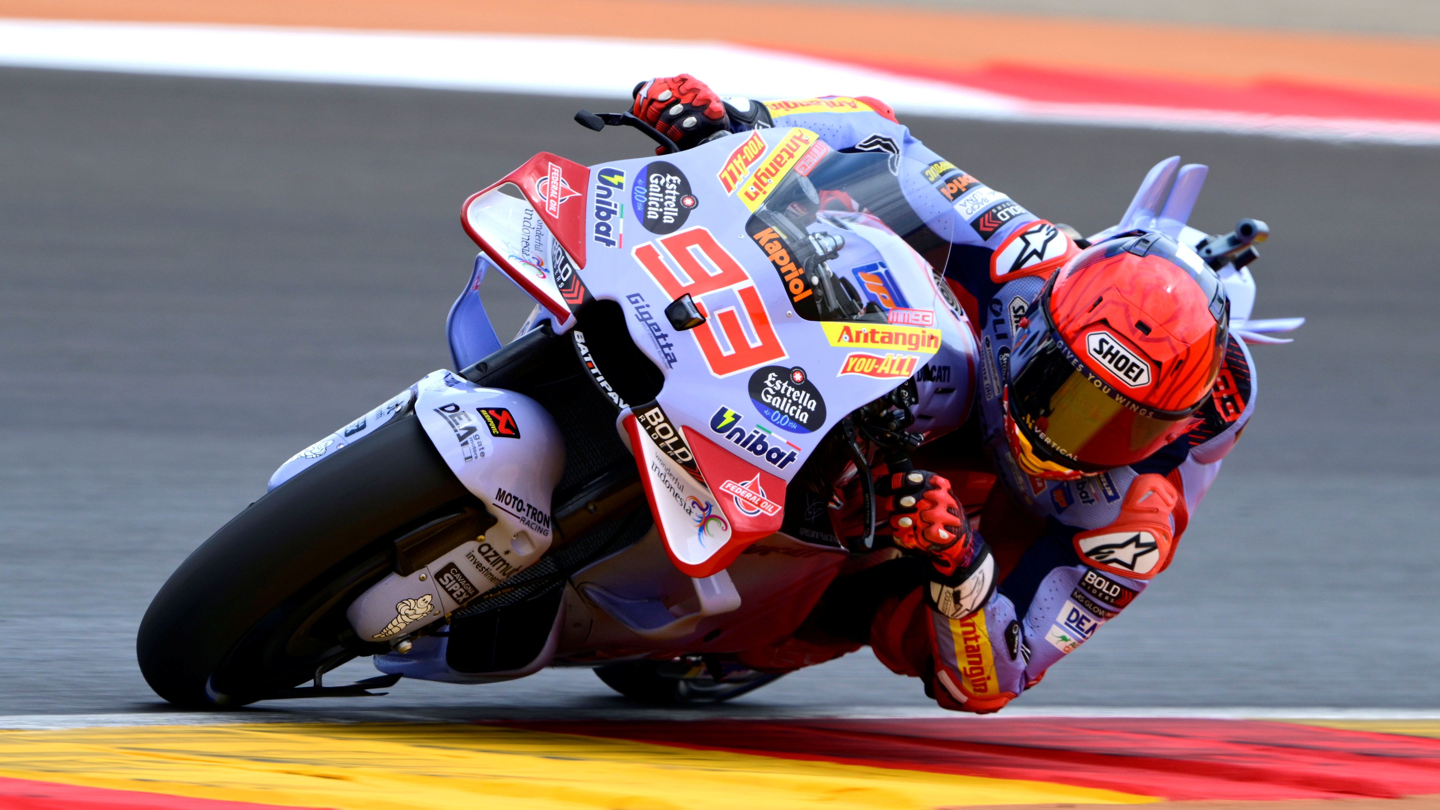 Marc Márquez ha liderado las dos sesiones en Motorland Aragón