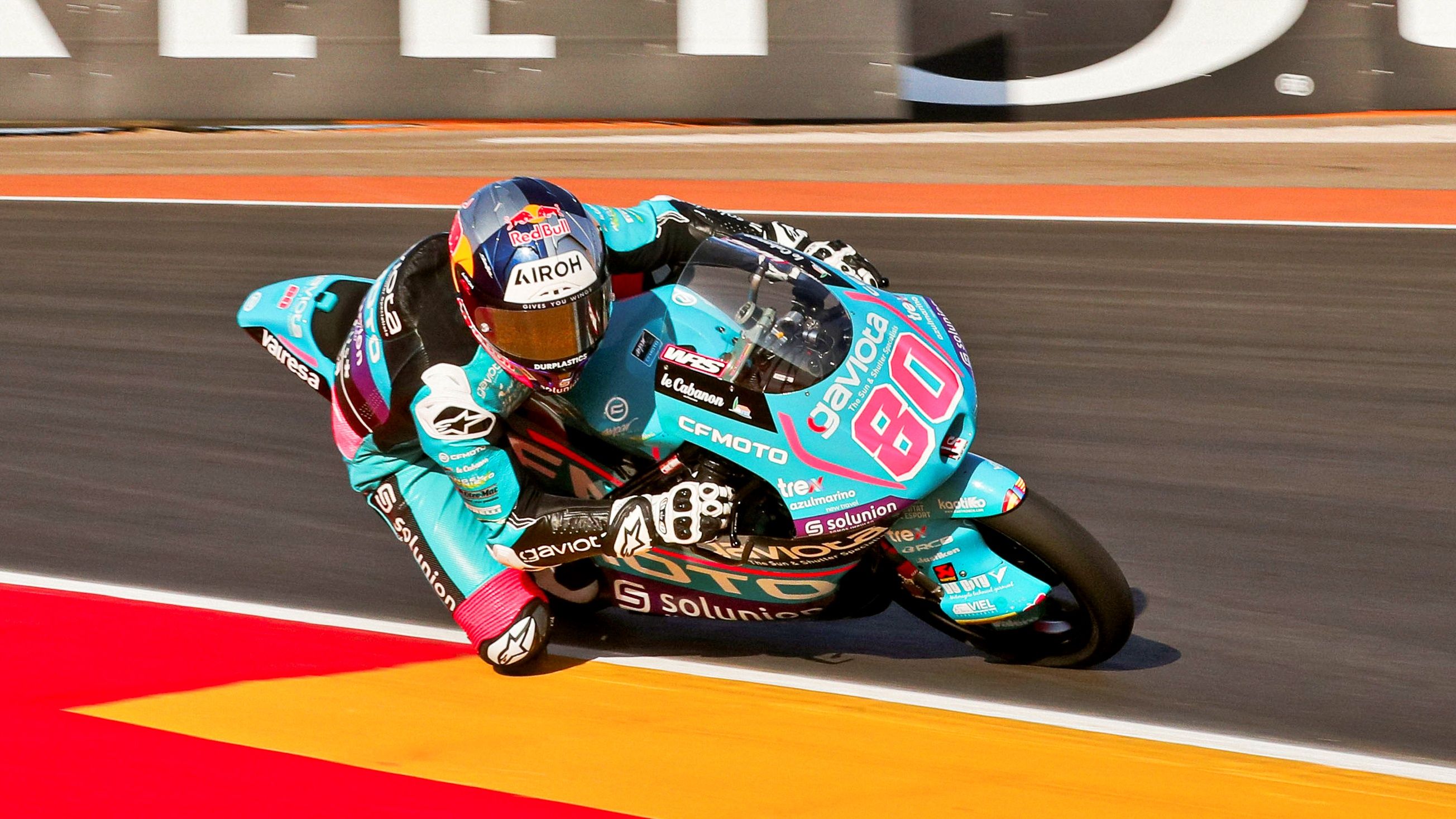 David Alonso ha hecho la pole de Moto3 en Aragón de forma contundente