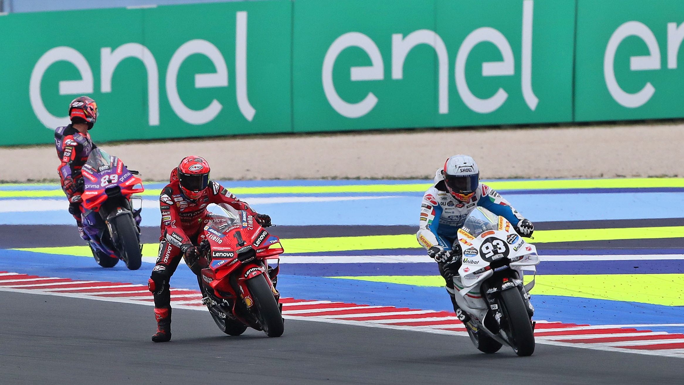 Marc Márquez y Pecco Bagnaia han recortado puntos en San Marino a Jorge Martín en la clasificación de MotoGP 2024