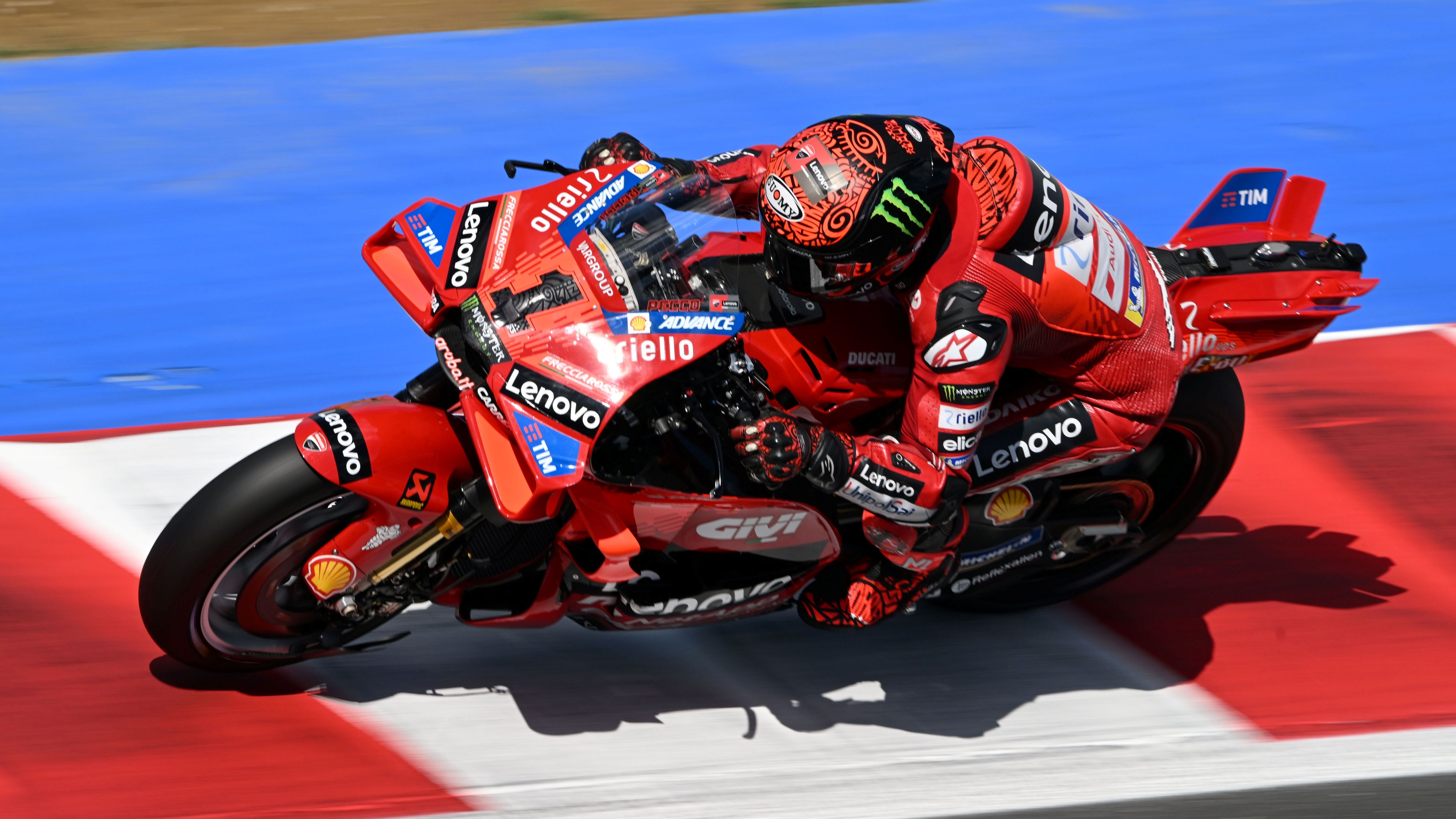 Pecco Bagnaia ha sido el más rápido en el test de Misano