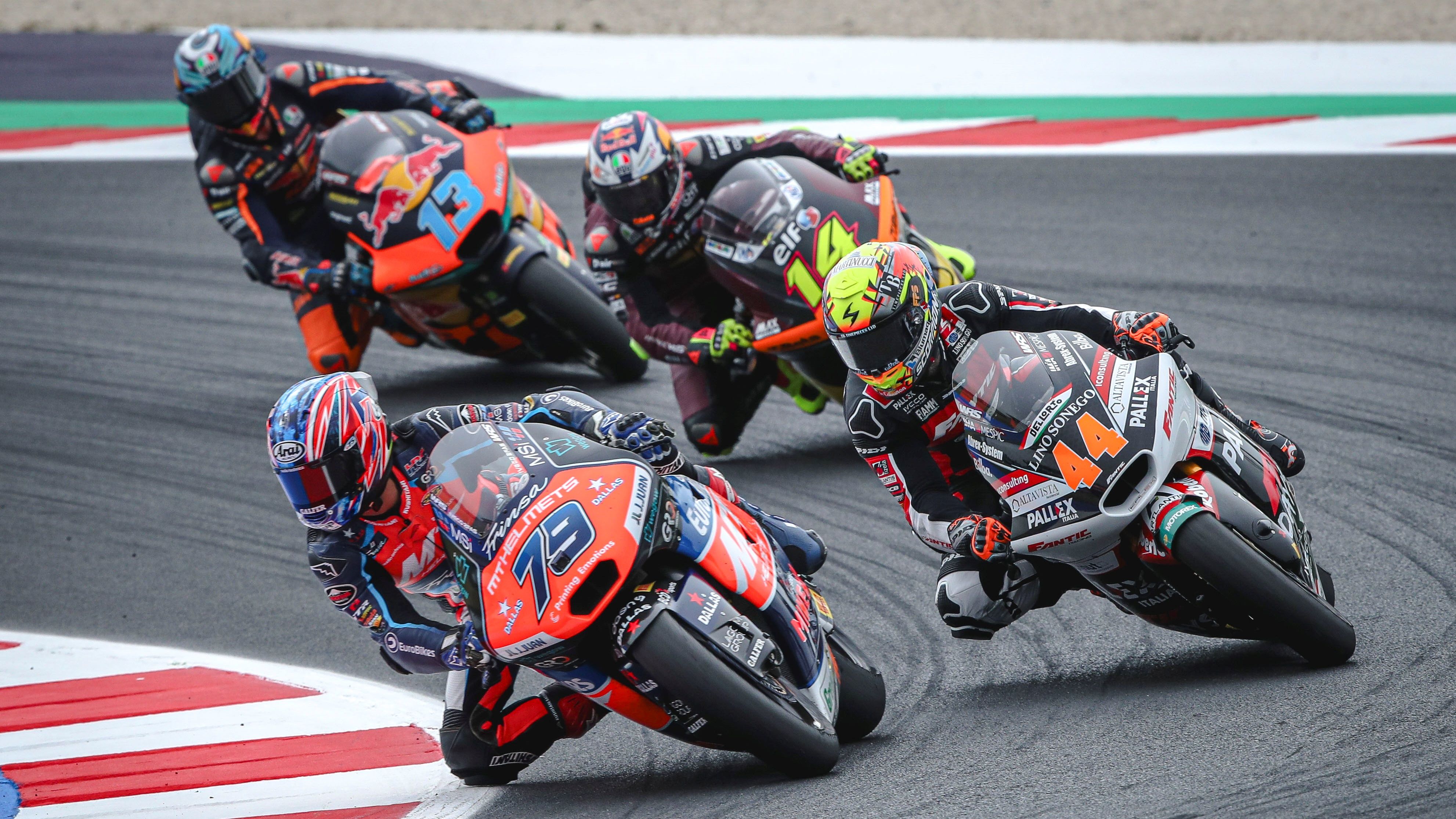 Ai Ogrua pasa a Arón Canet ante Tony Arbolino y Celestino Vietti, Moto2 San Marino 2024
