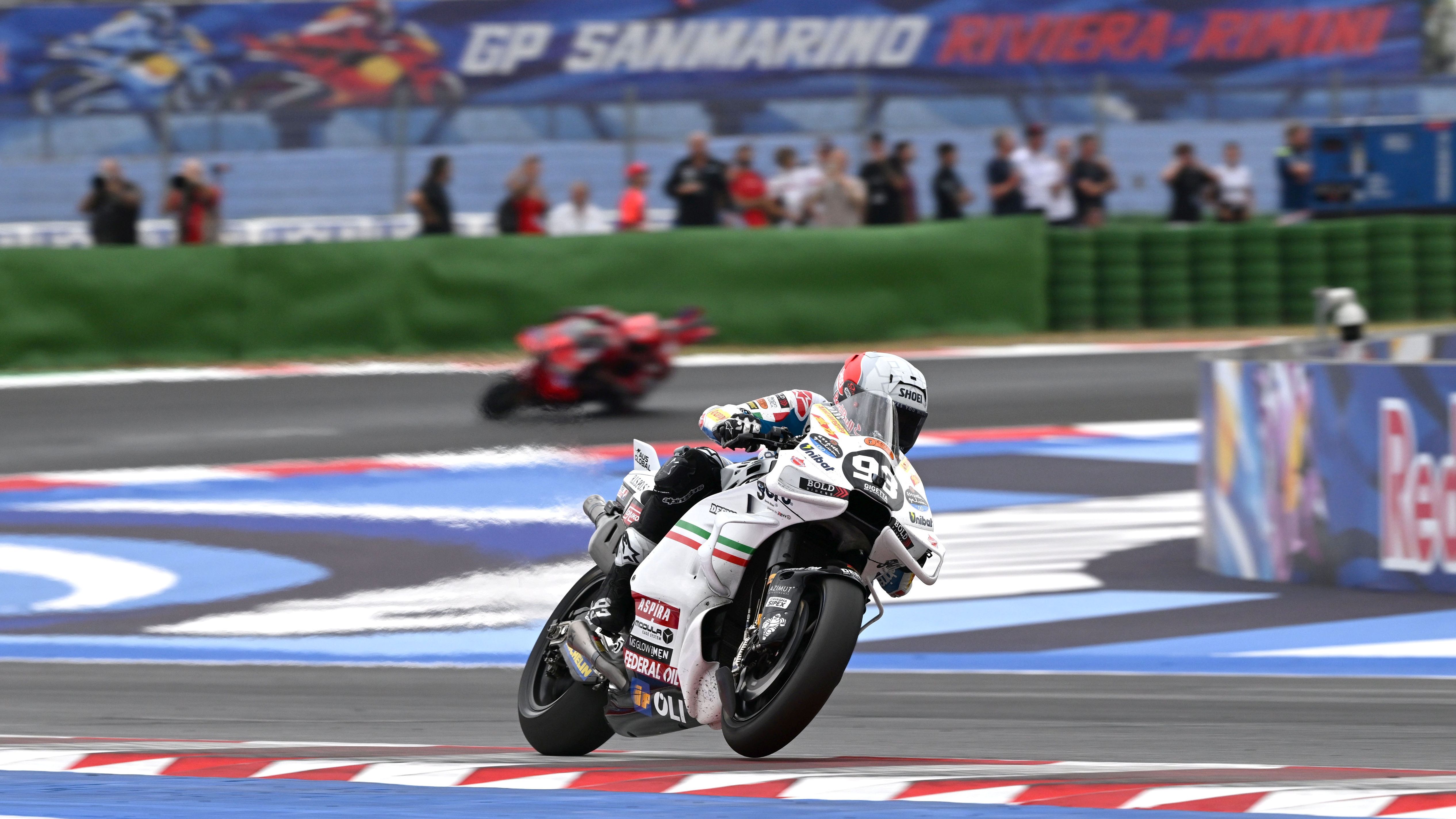 Marc Márquez se escapa rumbo a su segunda victoria seguida, MotoGP San Marino 2024