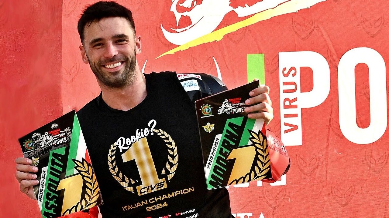 Luca Salvadori conquistó el título del CIVS Superbike hace dos meses