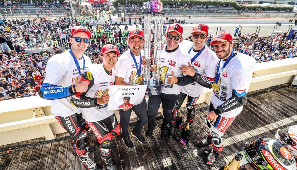 El Yoshimura SERT Motul celebra el título del EWC 2024 con recuerdo a Albert Arenas