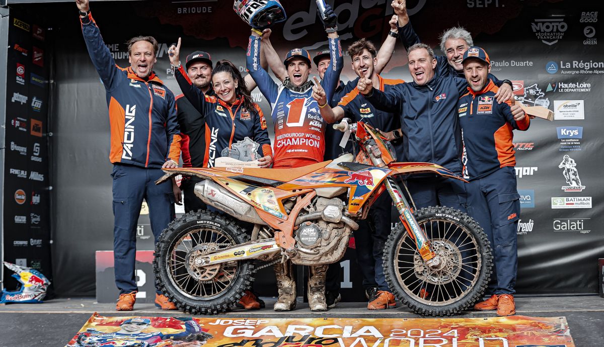 Josep García, Campeón del Mundo de Enduro GP y Enduro 1. Histórico primer doblete.