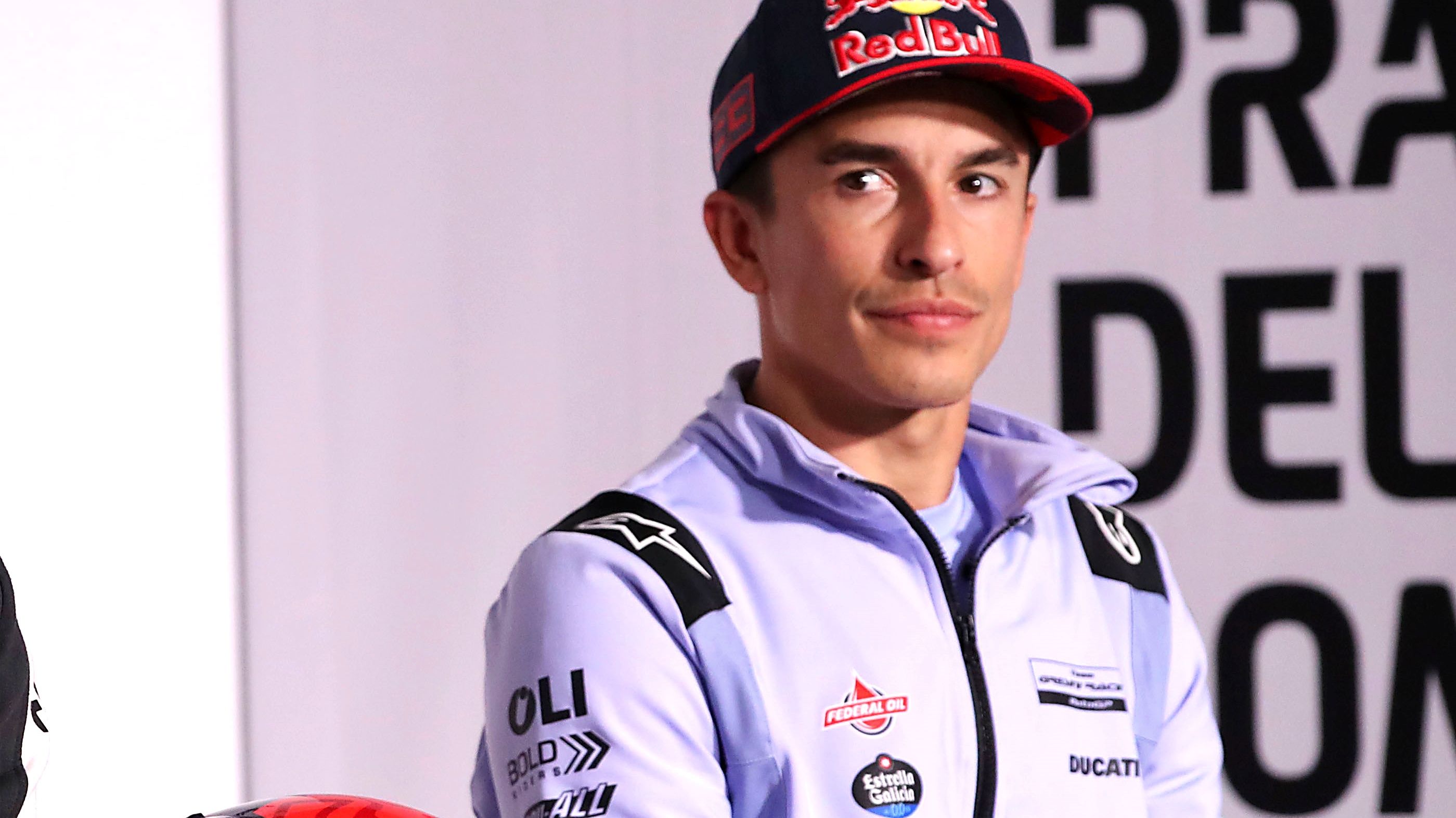 Marc Márquez en la rueda de prensa previa del GP de Emilia Romaña
