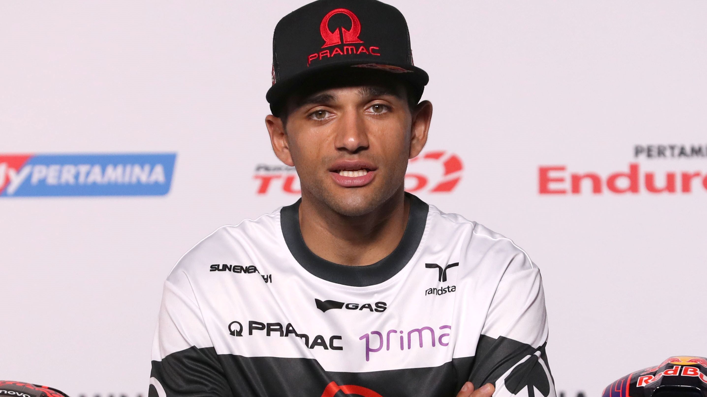 Jorge Martín durante la rueda de prensa previa del GP de Indonesia de MotoGP 2024