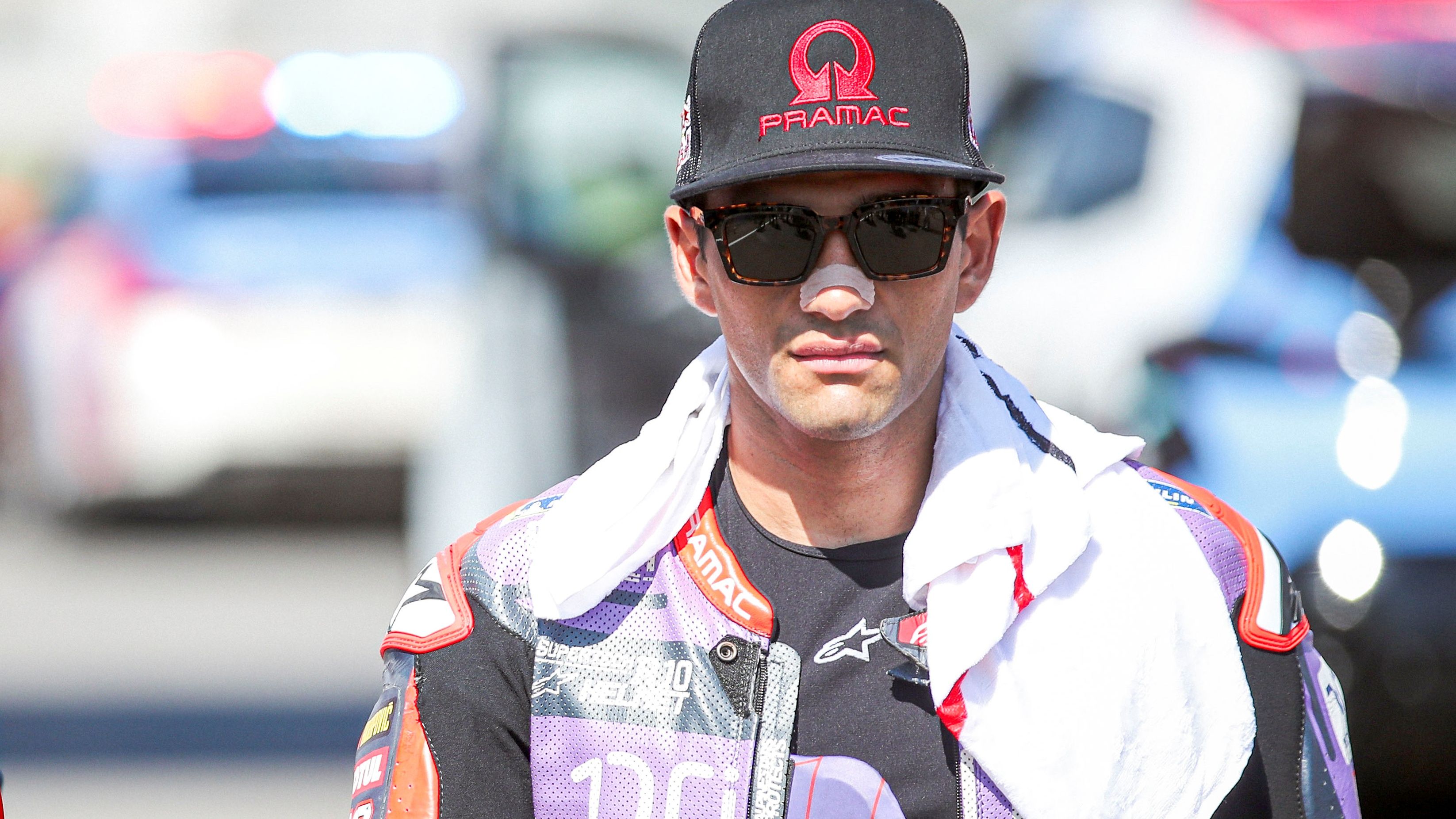 Jorge Martín se ha ido al suelo en el Sprint de Indonesia