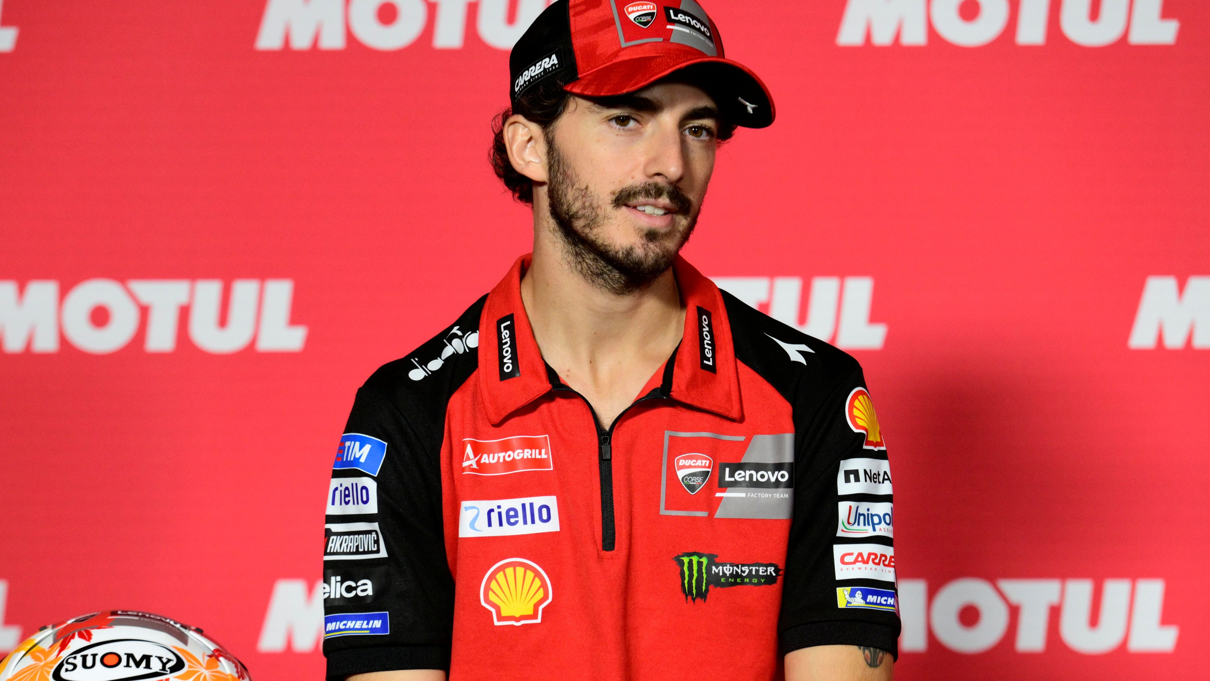 Pecco Bagnaia en la rueda de prensa previa del Gran Premio de Japón