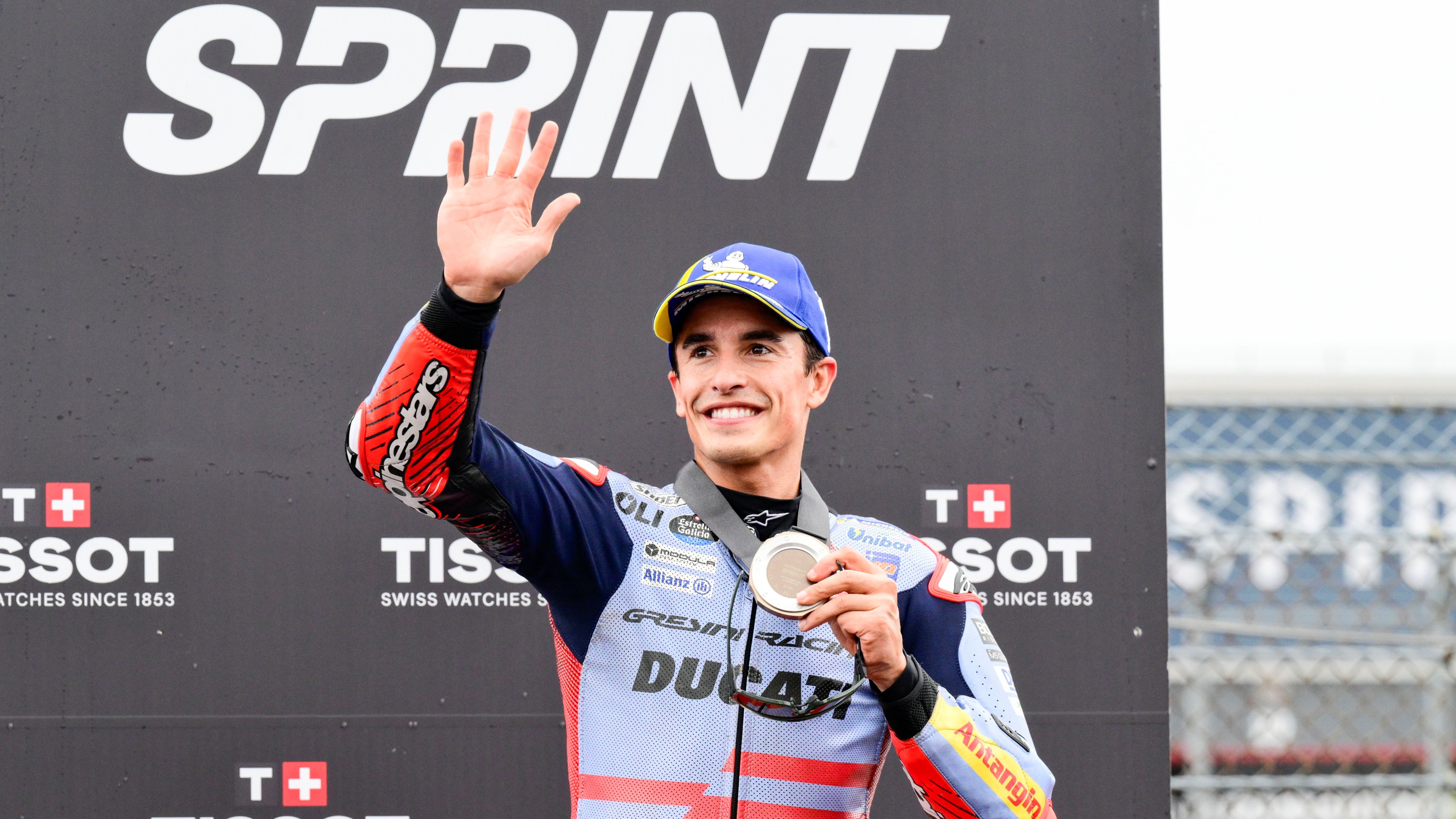 Marc Márquez en el podio del Sprint del Gran Premio de Japón