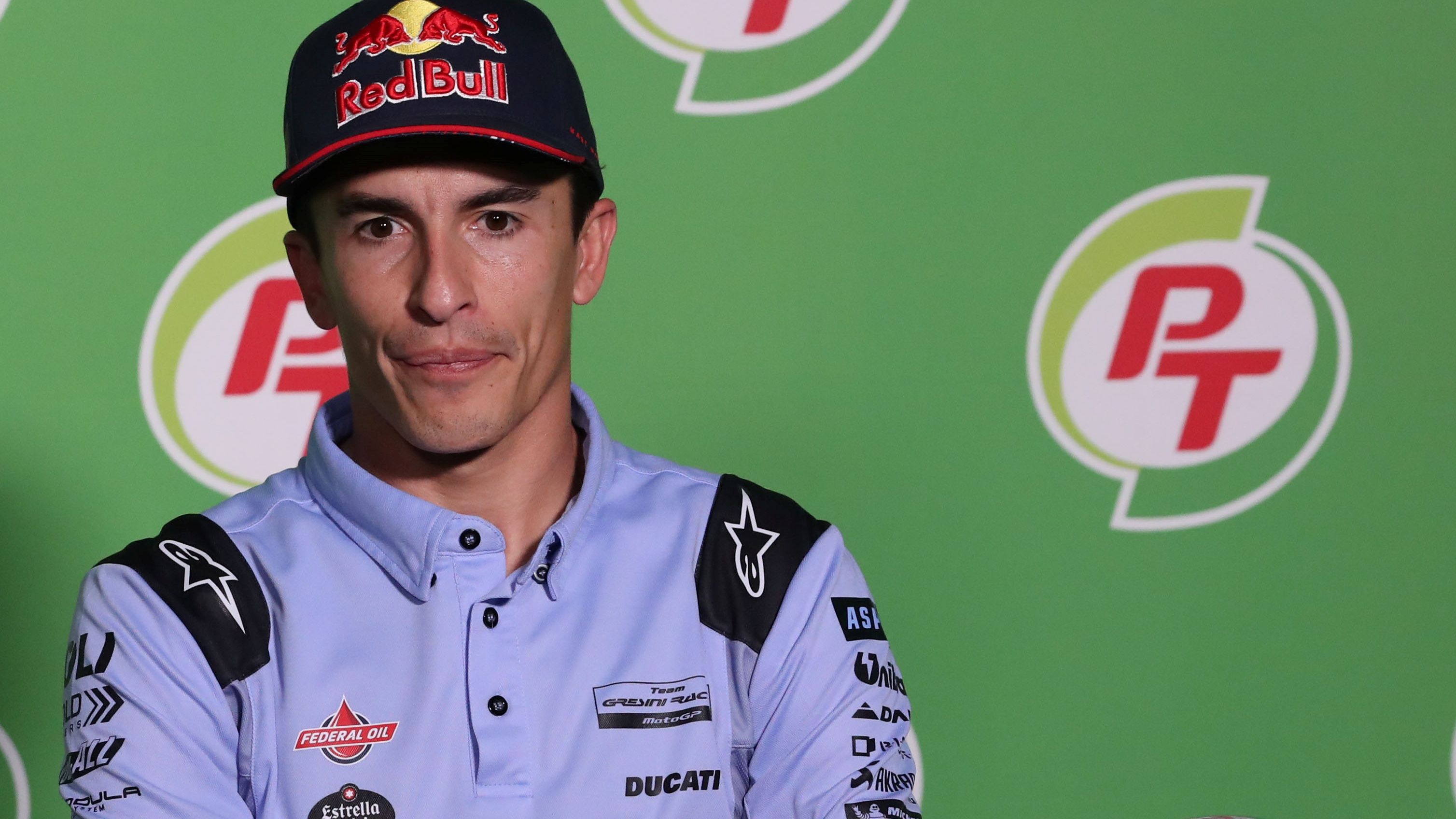 Marc Márquez en la previa del Gran Premio de Tailandia