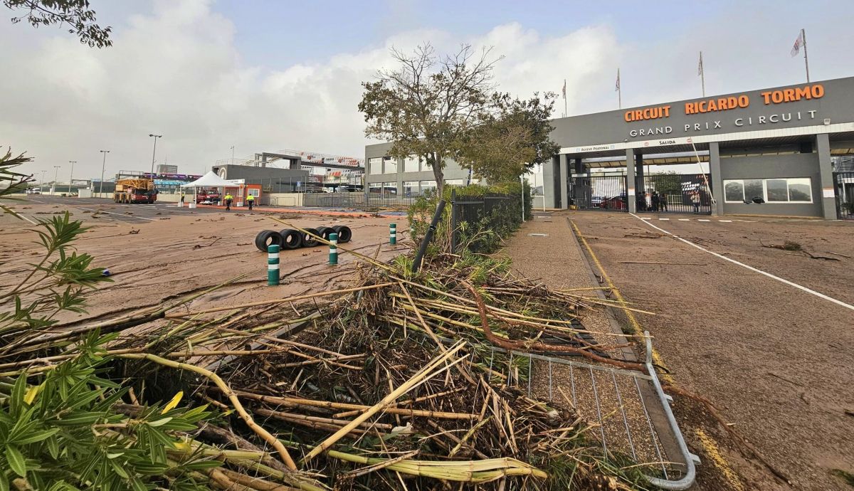 Los estragos causados por la DANA en el Circuit Ricardo Tormo de la Comunitat Valenciana