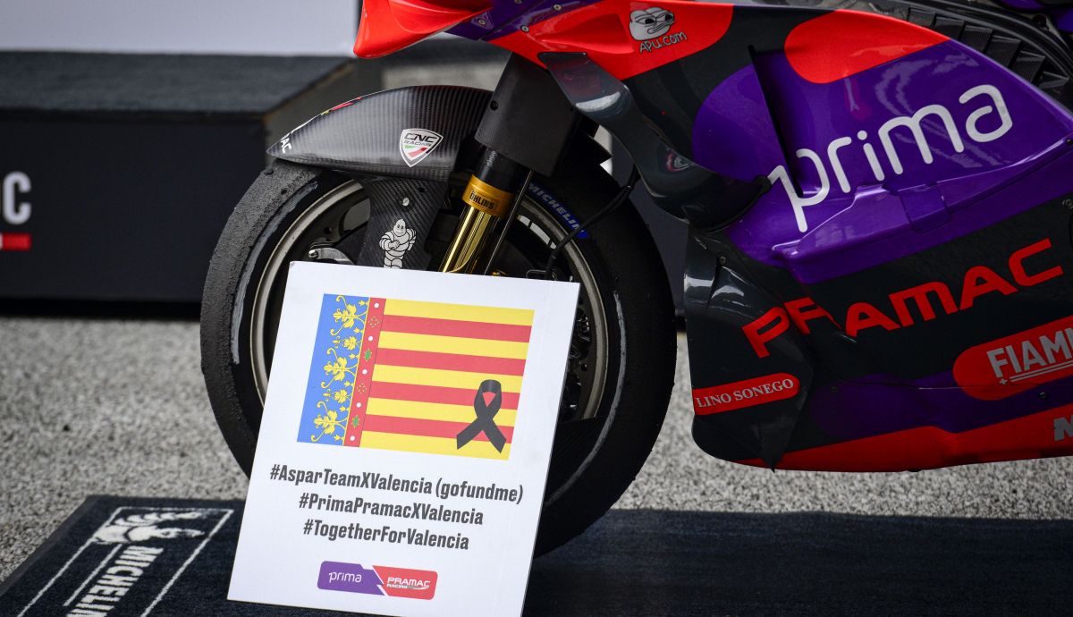 Jorge Martín ha dedicado la victoria a las personas afectadas por la DANA en la Comunitat Valenciana Jorge Martín ha dedicado la victoria a las personas afectadas por la DANA en la Comunitat Valenciana