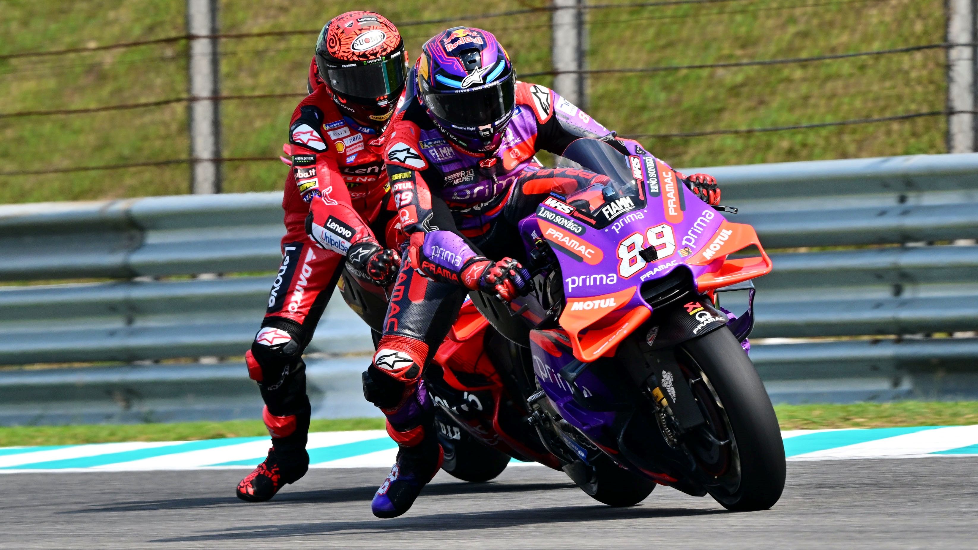 Jorge Martín lidera la general de MotoGP delante de Pecco Bagnaia tras el GP de Malasia