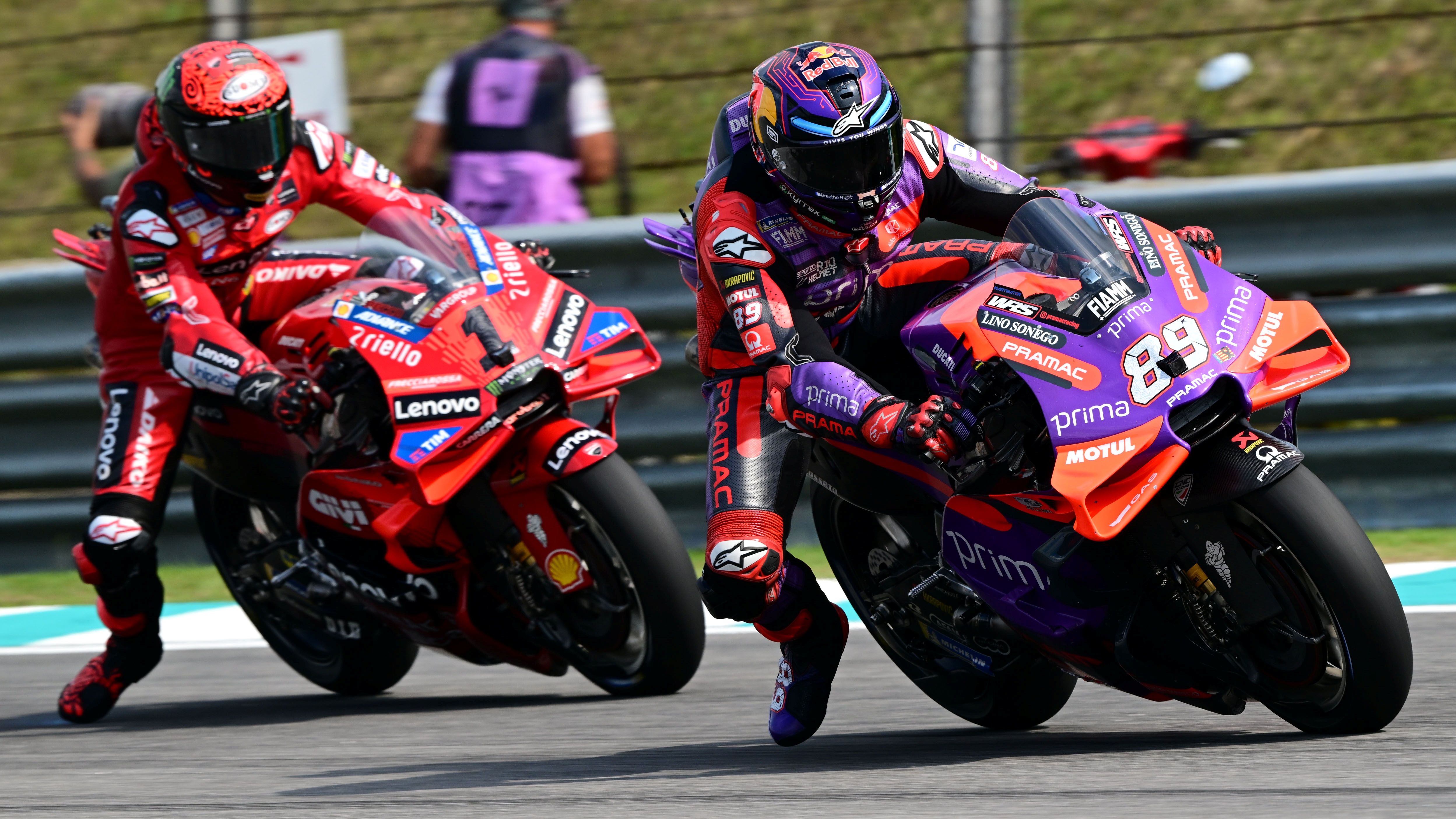 Jorge Martín comanda ante Pecco Bagnaia, MotoGP Malasia 2024