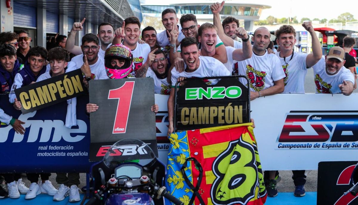 Enzo Zaragoza, campeón del ESBK Moto4 2024 Enzo Zaragoza, campeón del ESBK Moto4 2024