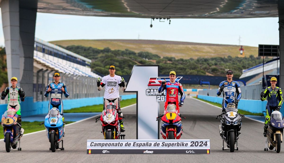 Enzo Zaragoza, Jesús Ríos, Eric Fernández, Unai Orradre, Tomas Alonso e Izan Rodríguez, los campeones del ESBK 2024 Enzo Zaragoza, Jesús Ríos, Eric Fernández, Unai Orradre, Tomas Alonso e Izan Rodríguez, los campeones del ESBK 2024