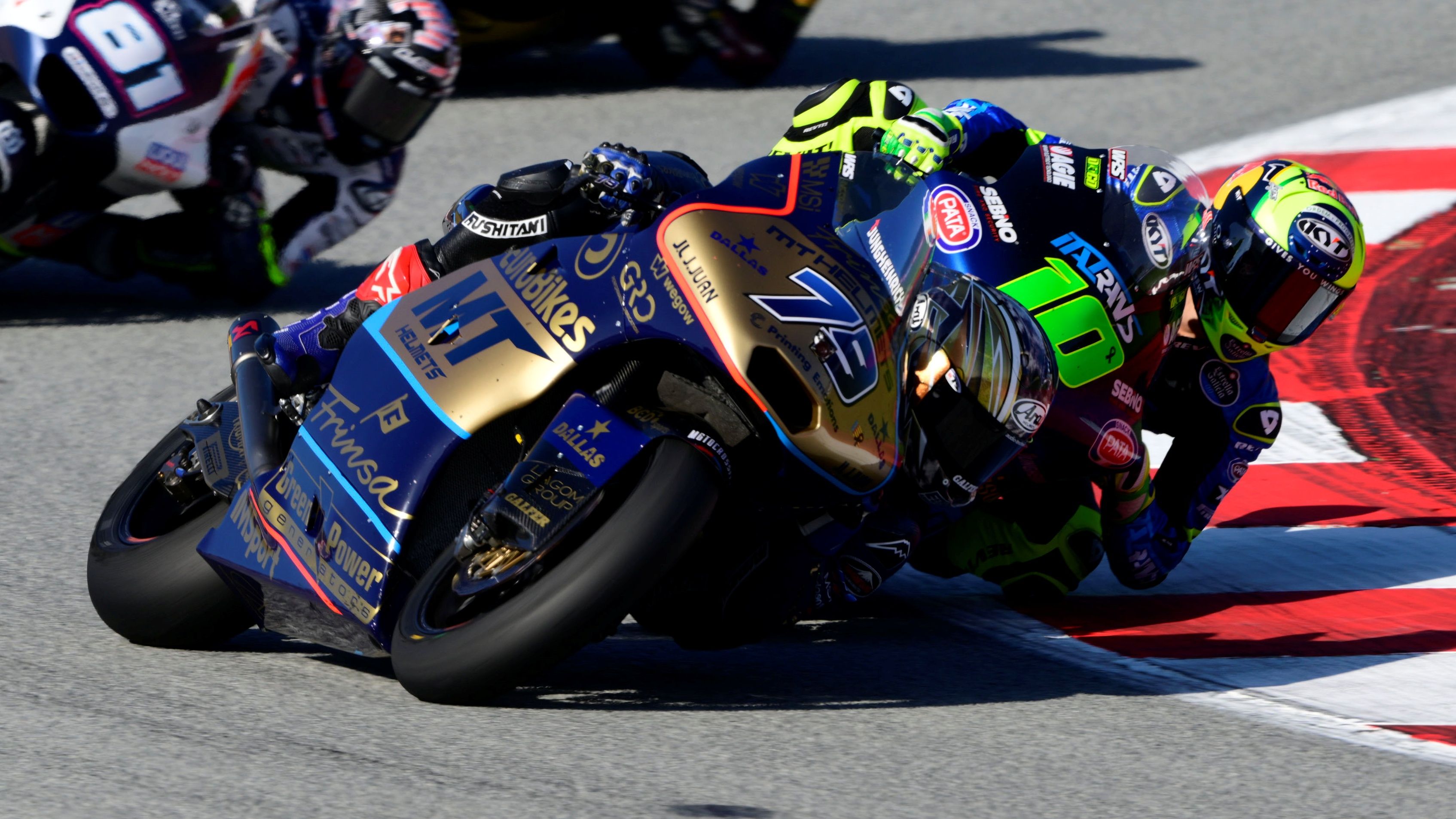 Diogo Moreira busca el interior de Ai Ogura, Moto2 Solidario 2024