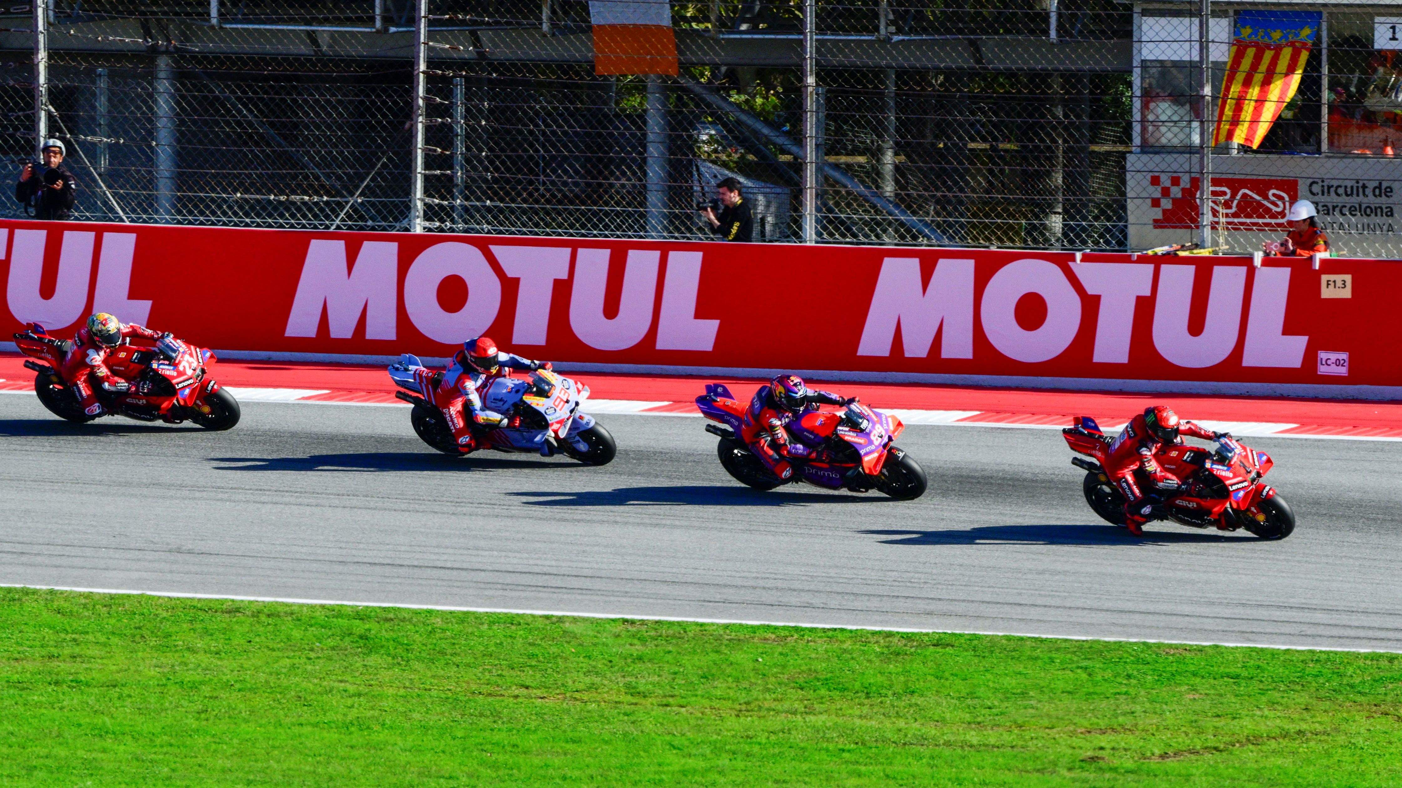 Pecco Bagnaia, Jorge Martín, Marc Márquez y Enea Bastianini, MotoGP Solidario 2024