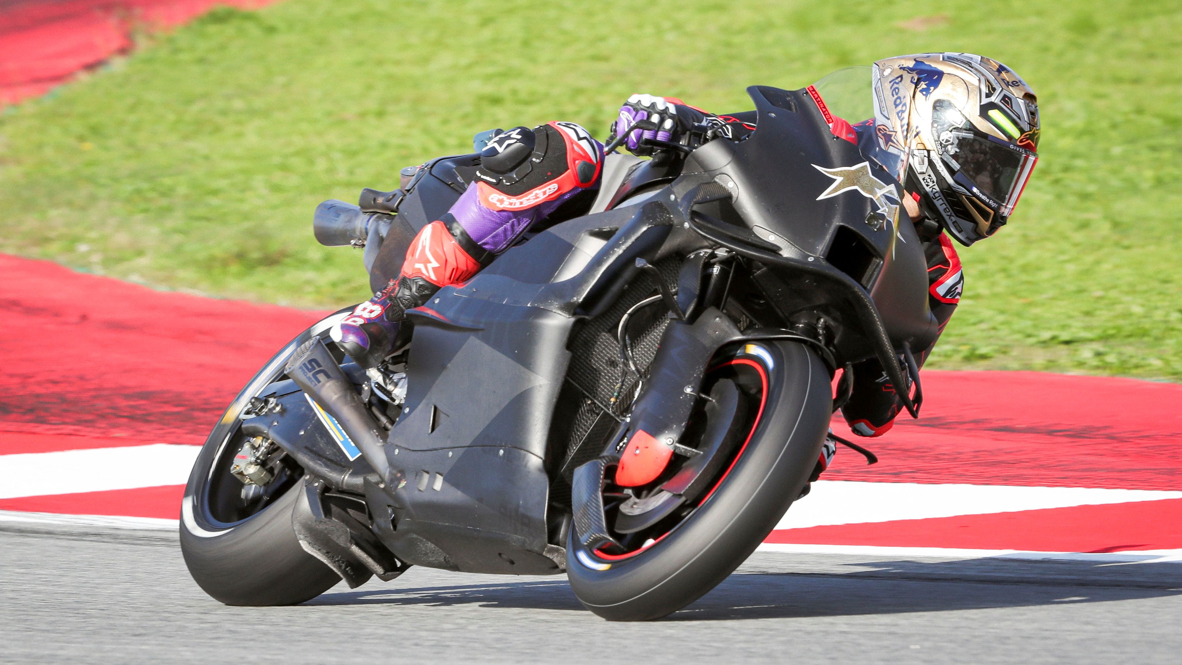 Jorge Martín en su primera tanda con la Aprilia, Test Barcelona MotoGP 2025