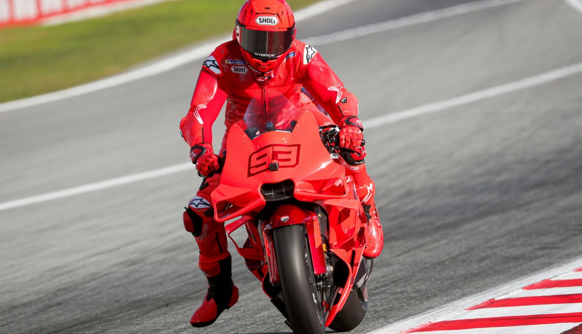 Marc Márquez con la Ducati oficial, Test Barcelona MotoGP 2025