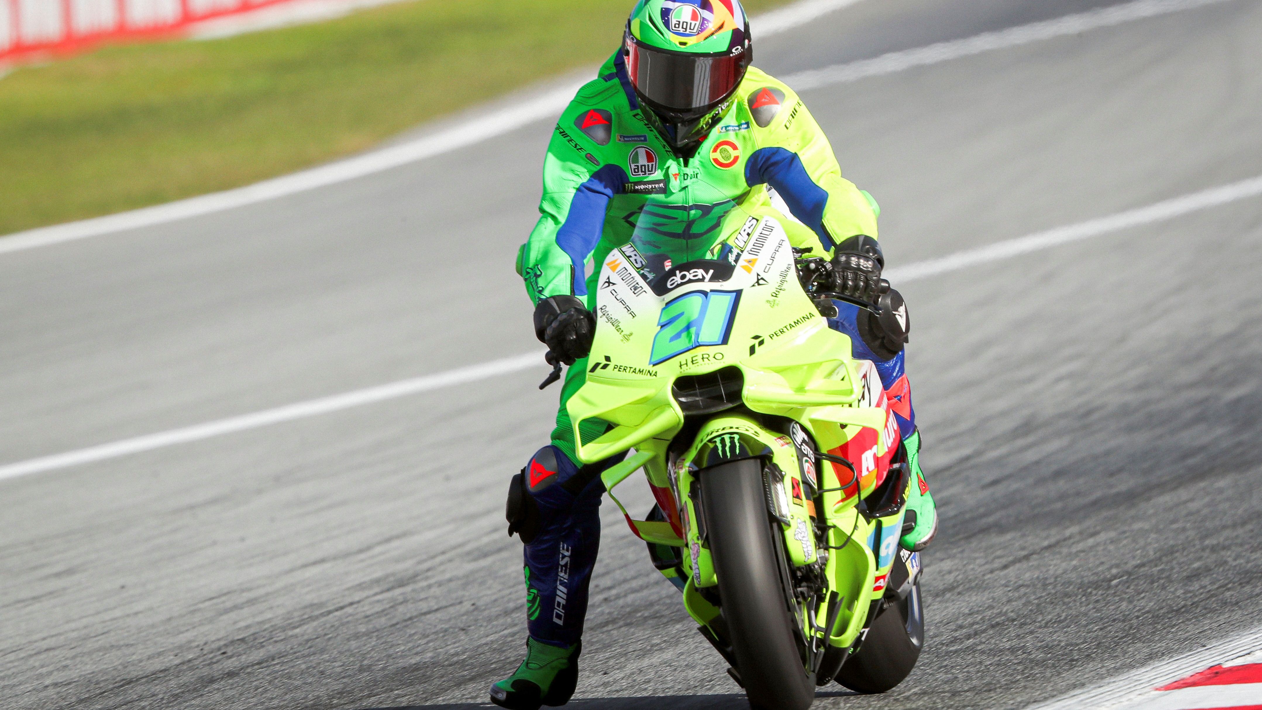 Franco Morbidelli con el VR46, Test Barcelona MotoGP 2025