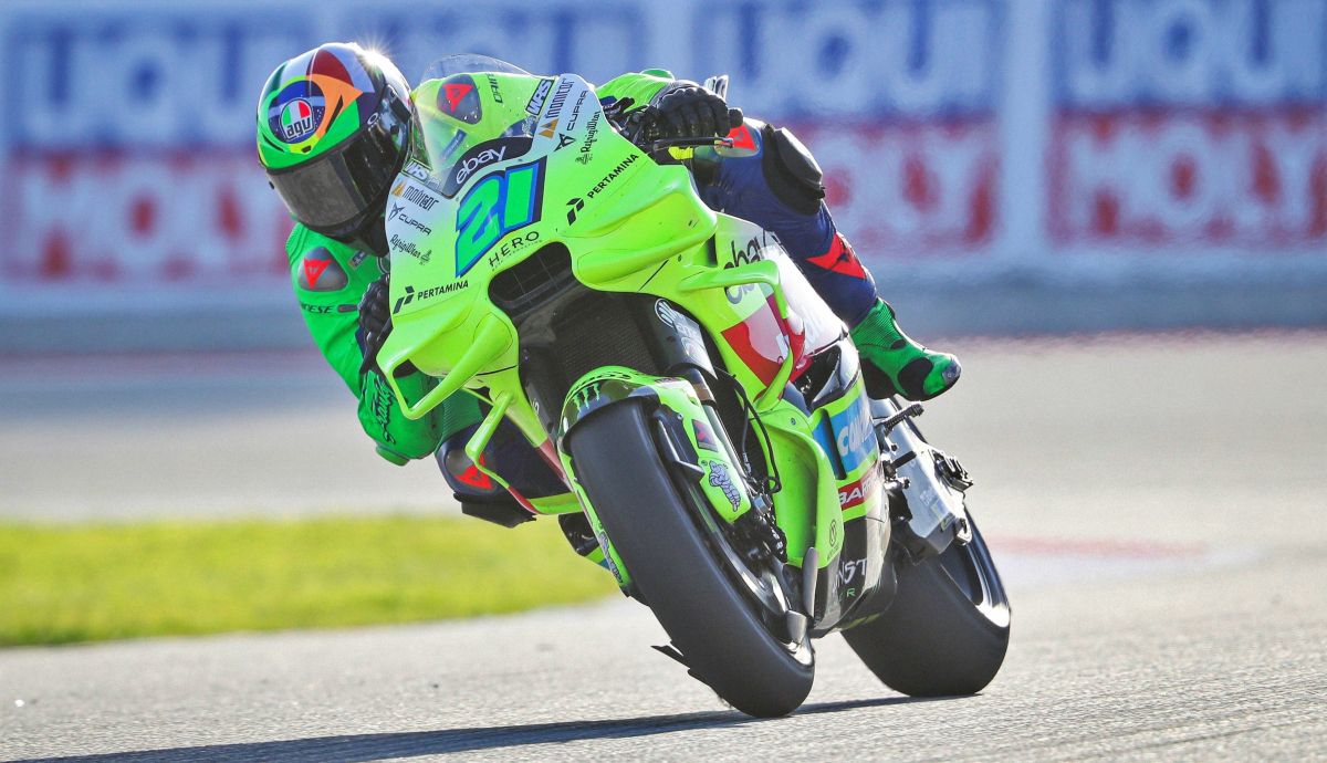 Franco Morbidelli con la Ducati del VR46 en el Test de Barcelona MotoGP 2025 Franco Morbidelli con la Ducati del VR46 en el Test de Barcelona MotoGP 2025