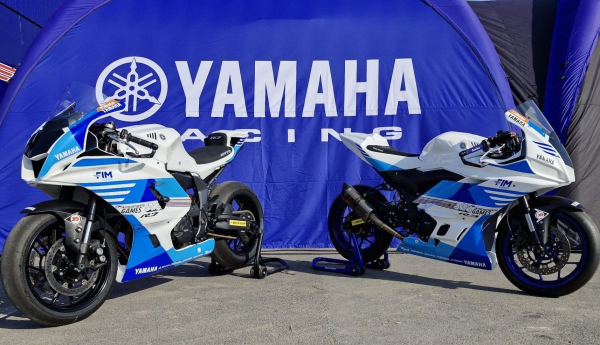 Las Yamaha R7 y R3 de los Juegos Intercontinentales FIM Ciudad de Jerez 2024