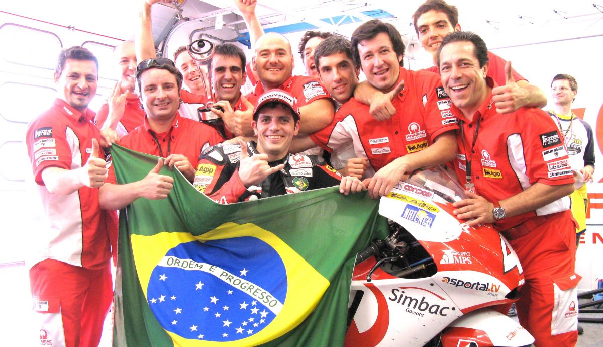 Alex Barros logró el primer podio de Pramac con Ducati en Mugello 2007 Alex Barros logró el primer podio de Pramac con Ducati en Mugello 2007
