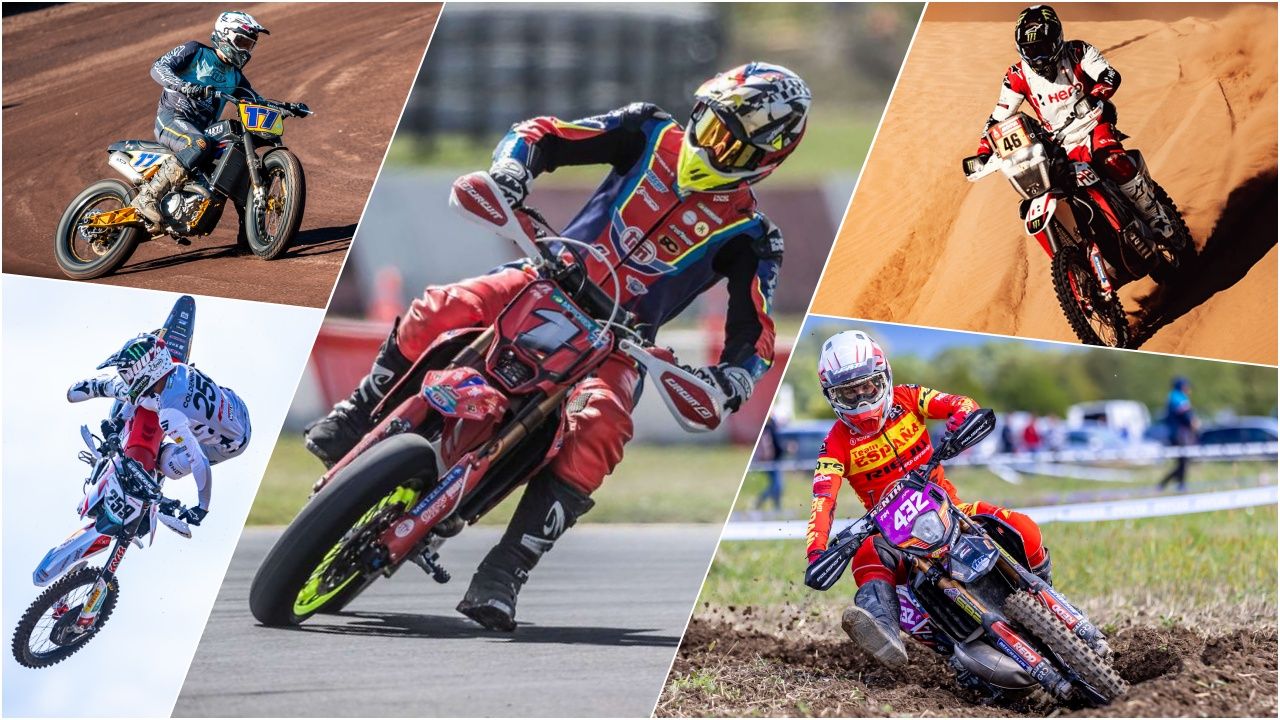 Gerard Bailo con Zaeta, Glenn Coldenhoff con Fantic, Marc Reiner Schmidt con TM, Ross Branch con Hero y Mireia Badia con Rieju