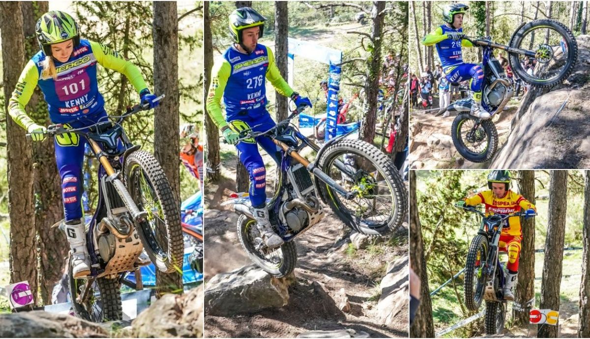Emma Bristow, Jack Peace, Arnau Farre y Álex Canales, protagonistas en trial con Sherco en 2024