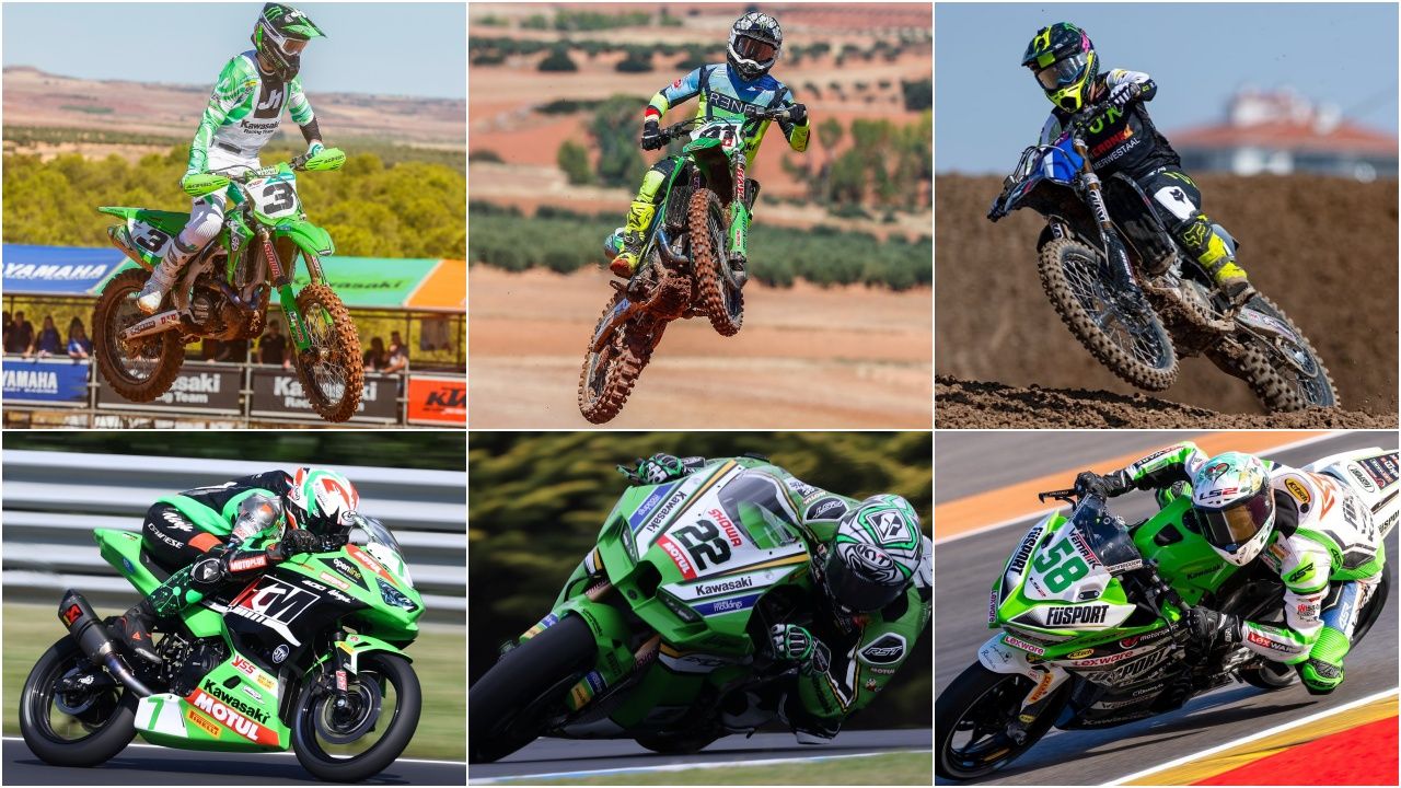Romain Febvre, Jeremy Seewer, Courtney Duncan, Loris Veneman, Alex Lowes e Íñigo Iglesias han sido protagonistas con Kawasaki en 2024