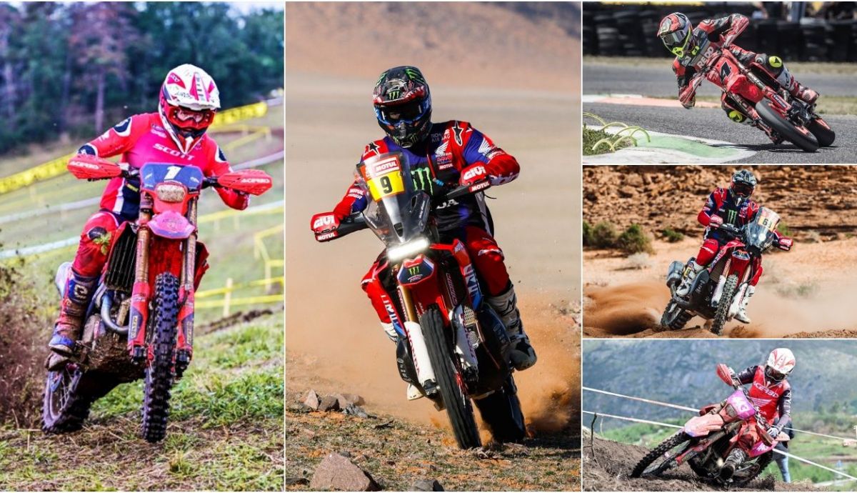 Steve Holcombe, Ricky Brabec, Thomas Chareyre, Tosha Schareina y Francesca Nocera han sido protagonistas en enduro, raid y supermoto con Honda en 2024