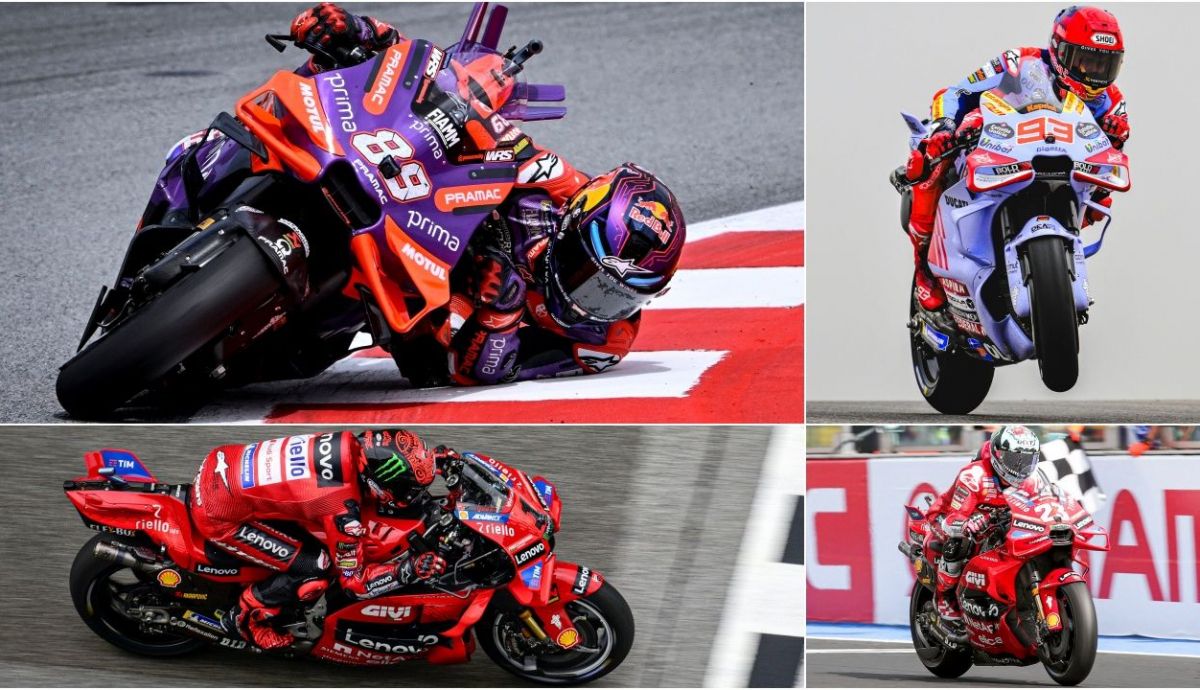 Jorge Martín, Pecco Bagnaia, Marc Márquez y Enea Bastianini, protagonistas en MotoGP con Ducati en 2024
