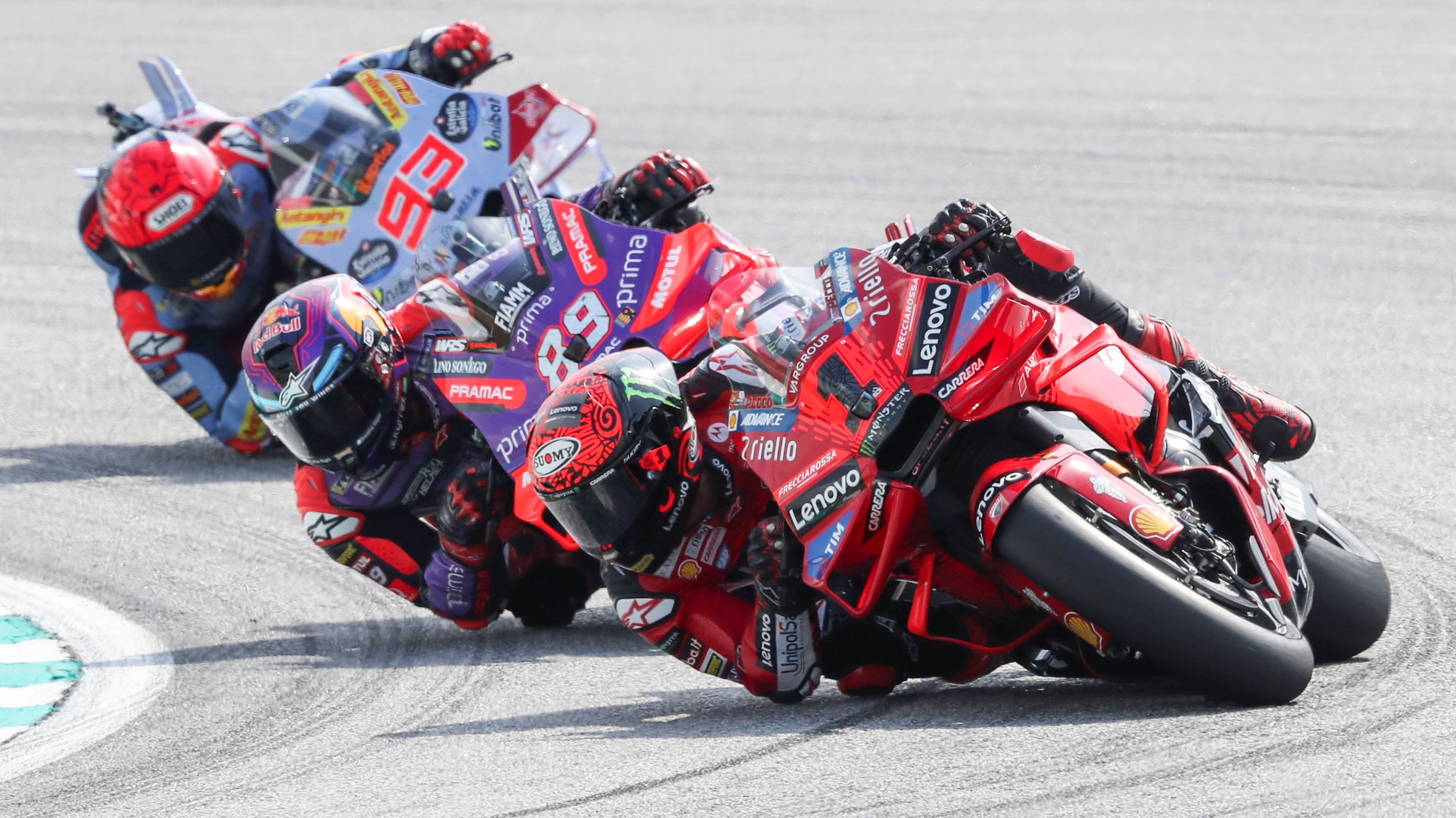 Pecco Bagnaia ha hecho sonar el himno italiano en MotoGP 2024 más veces que Jorge Martín y Marc Márquez el español
