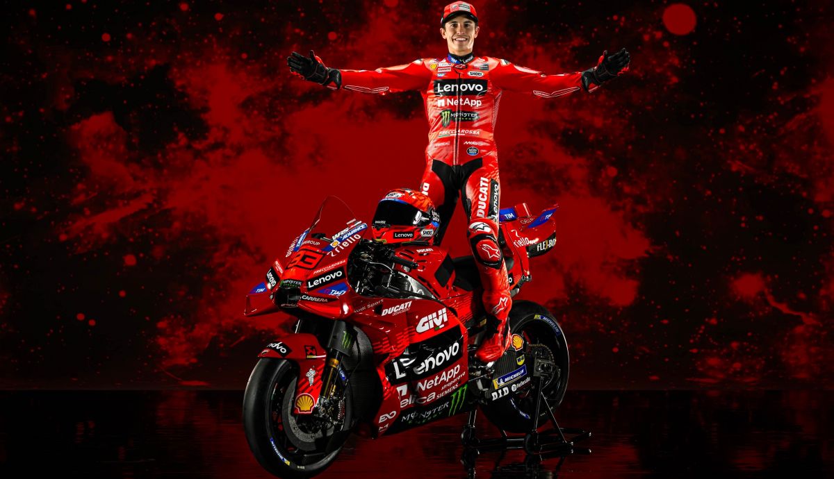 Presentación Ducati MotoGP 2025 Pecco Bagnaia y Marc Márquez