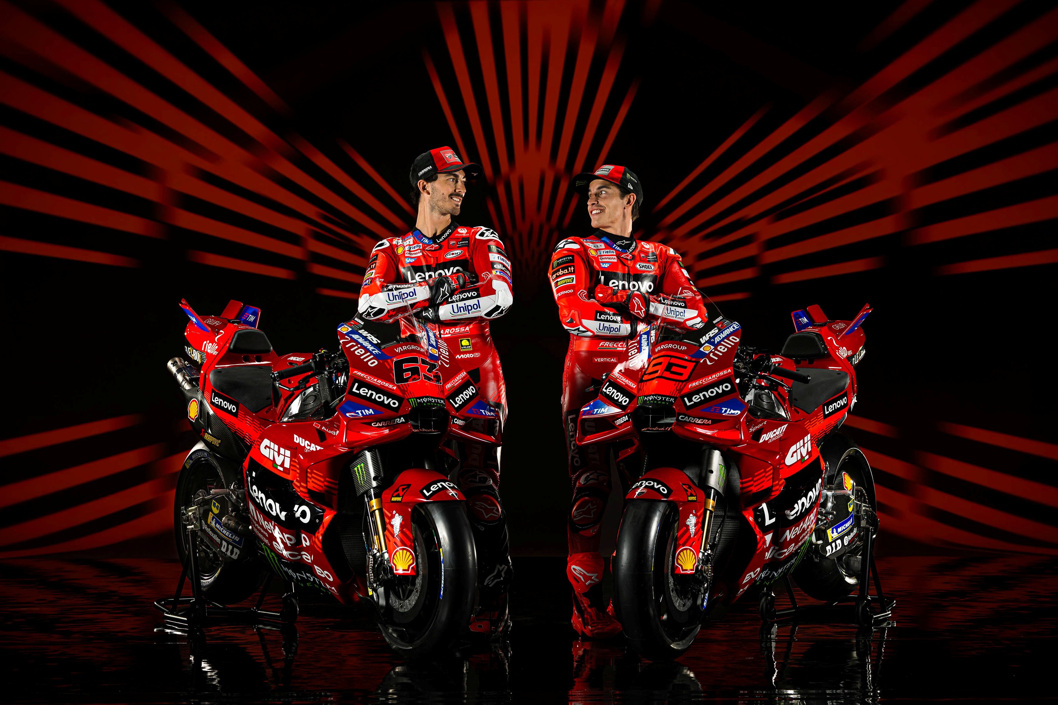 Ducati Desmosedici GP25 Lenovo MotoGP 2025 Pecco Bagnaia Marc Márquez 01