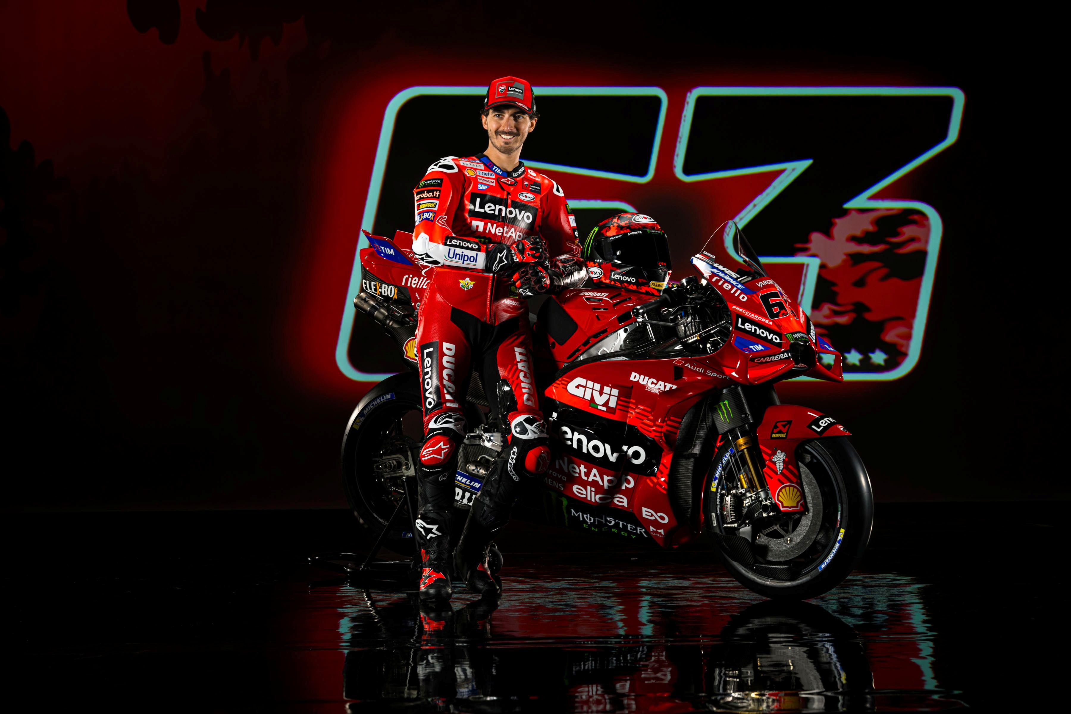 Ducati Desmosedici GP25 Lenovo MotoGP 2025 Pecco Bagnaia Marc Márquez 56