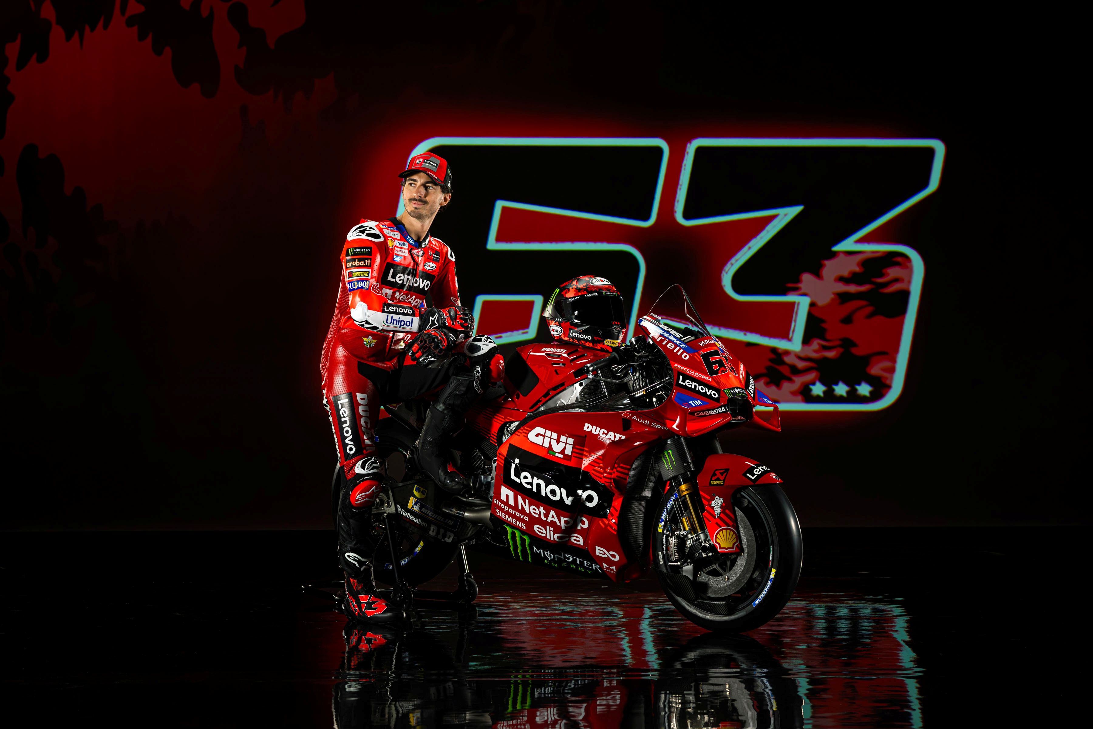 Ducati Desmosedici GP25 Lenovo MotoGP 2025 Pecco Bagnaia Marc Márquez 57